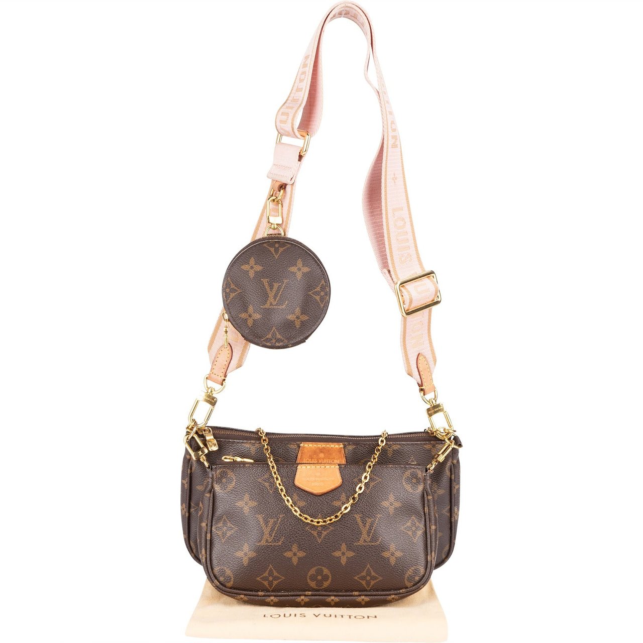 Louis Vuitton Louis Vuitton Monogram Canvas Multi Pochette Accessoires Crossbody Bag Bruin