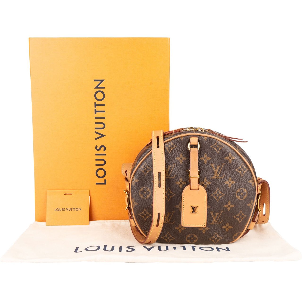 Louis Vuitton Louis Vuitton Monogram Canvas Boite Chapeau Souple MM Crossbody Bag Bruin