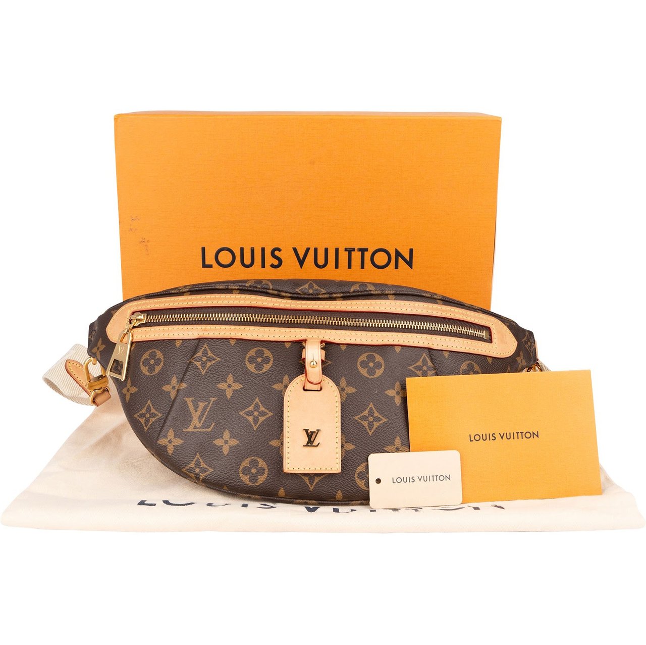 Louis Vuitton Louis Vuitton Monogram Canvas High Rise Mng Bumbag Crossbody Bag Bruin