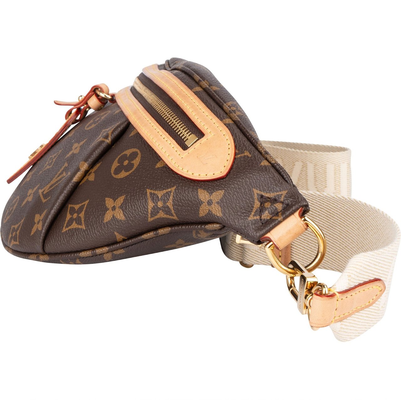 Louis Vuitton Louis Vuitton Monogram Canvas High Rise Mng Bumbag Crossbody Bag Bruin