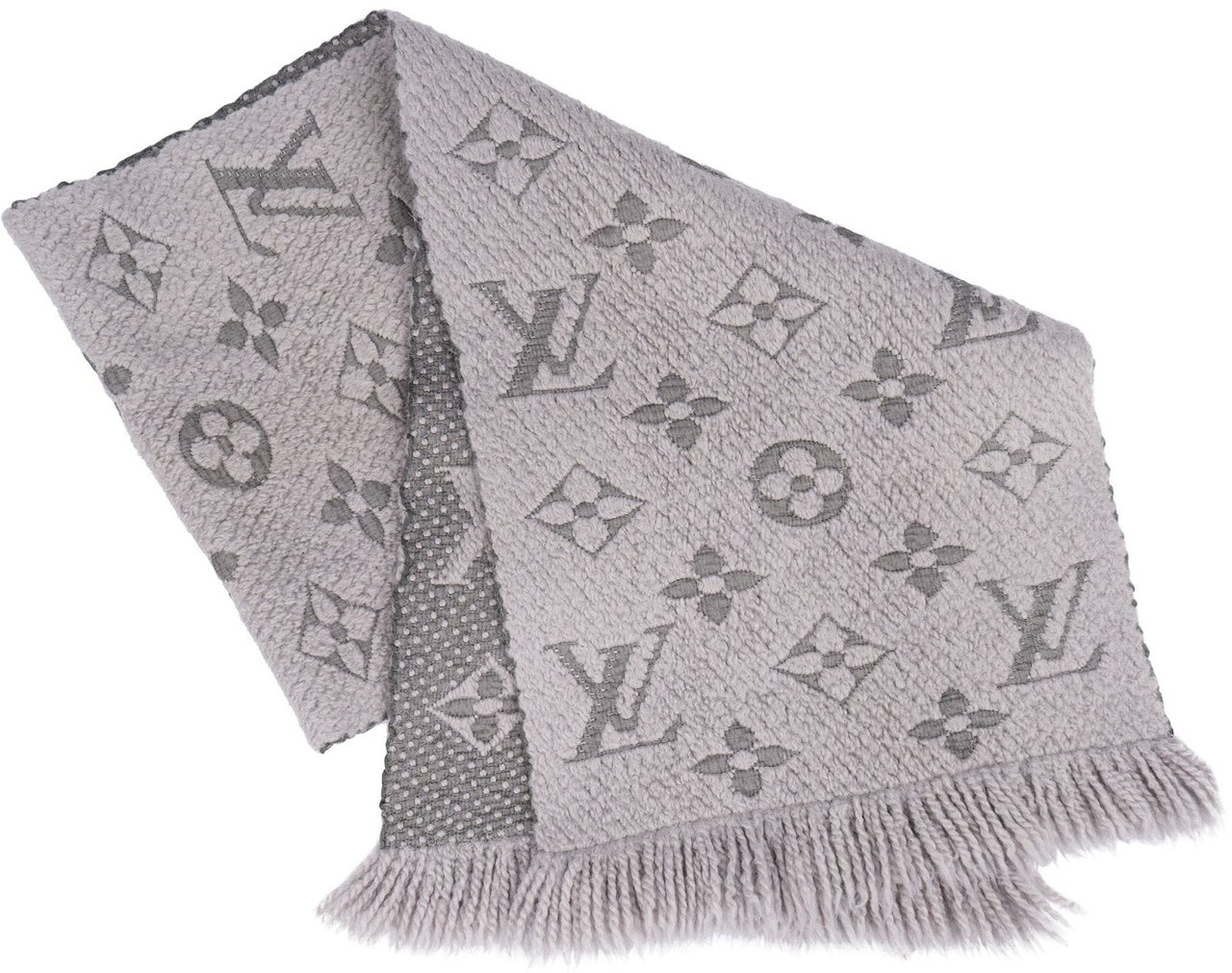 Louis Vuitton Louis Vuitton Wool Monogram Logomania Schal Scarf Donkergrijs