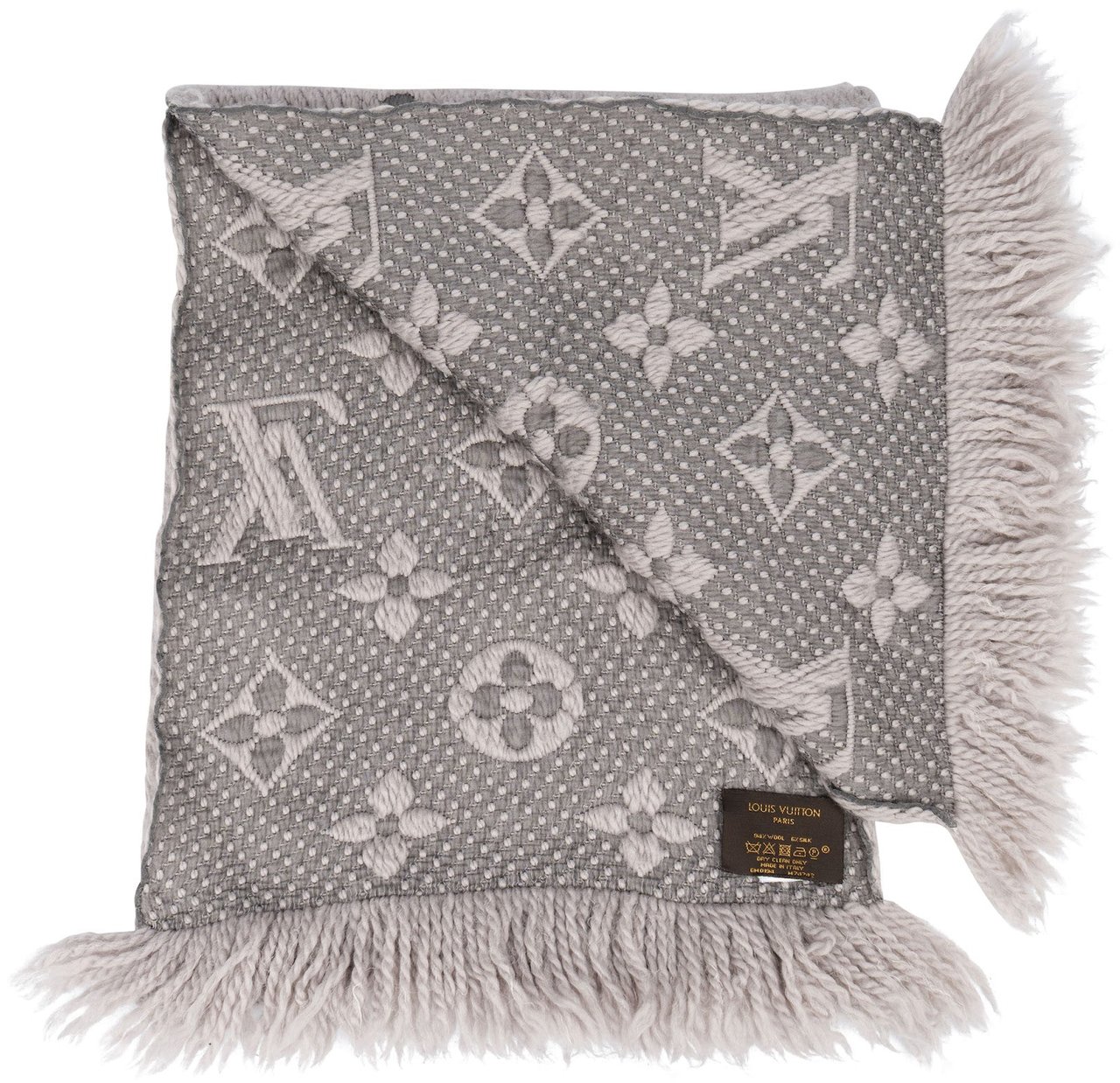 Louis Vuitton Louis Vuitton Wool Monogram Logomania Schal Scarf Donkergrijs