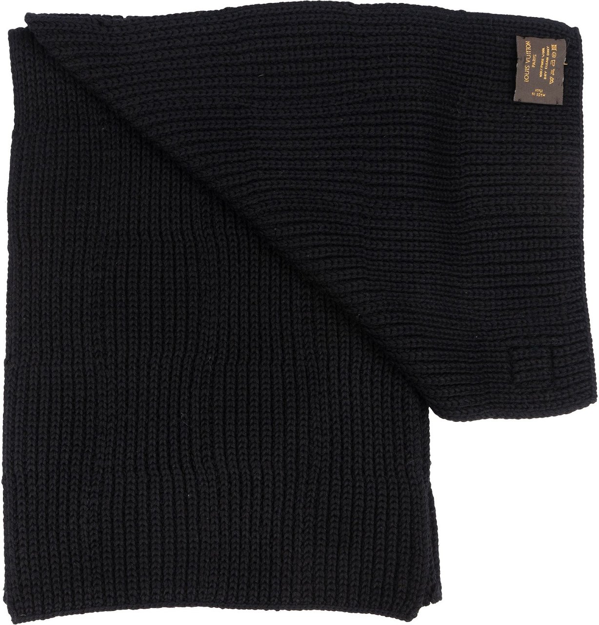 Louis Vuitton Louis Vuitton Heavy Monogram Damier WoolSchal Scarf Zwart