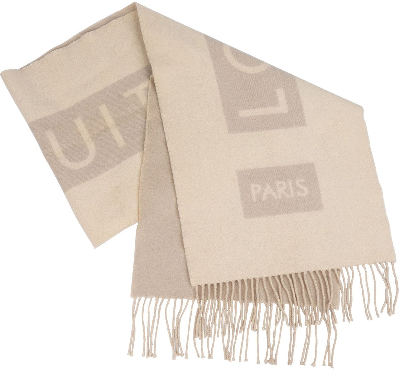 Louis Vuitton Louis Vuitton Cashmere Monogram Cardiff Schal Scarf Beige