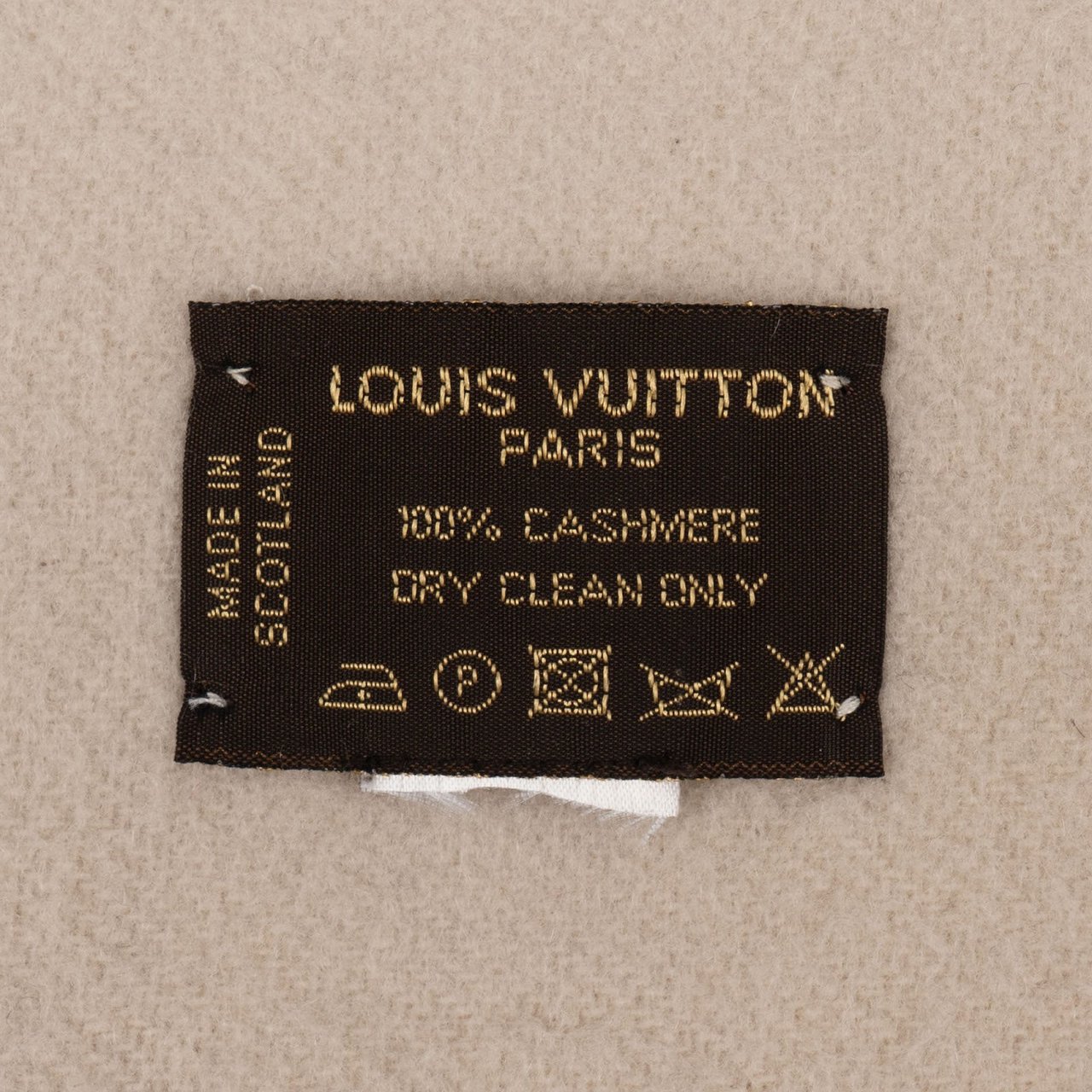 Louis Vuitton Louis Vuitton Cashmere Monogram Cardiff Schal Scarf Beige