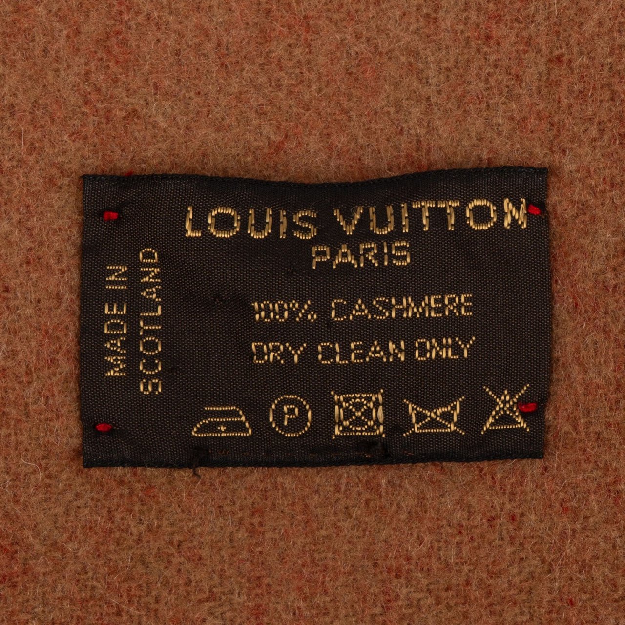 Louis Vuitton Louis Vuitton Cashmere Monogram Cardiff Schal Scarf Rood