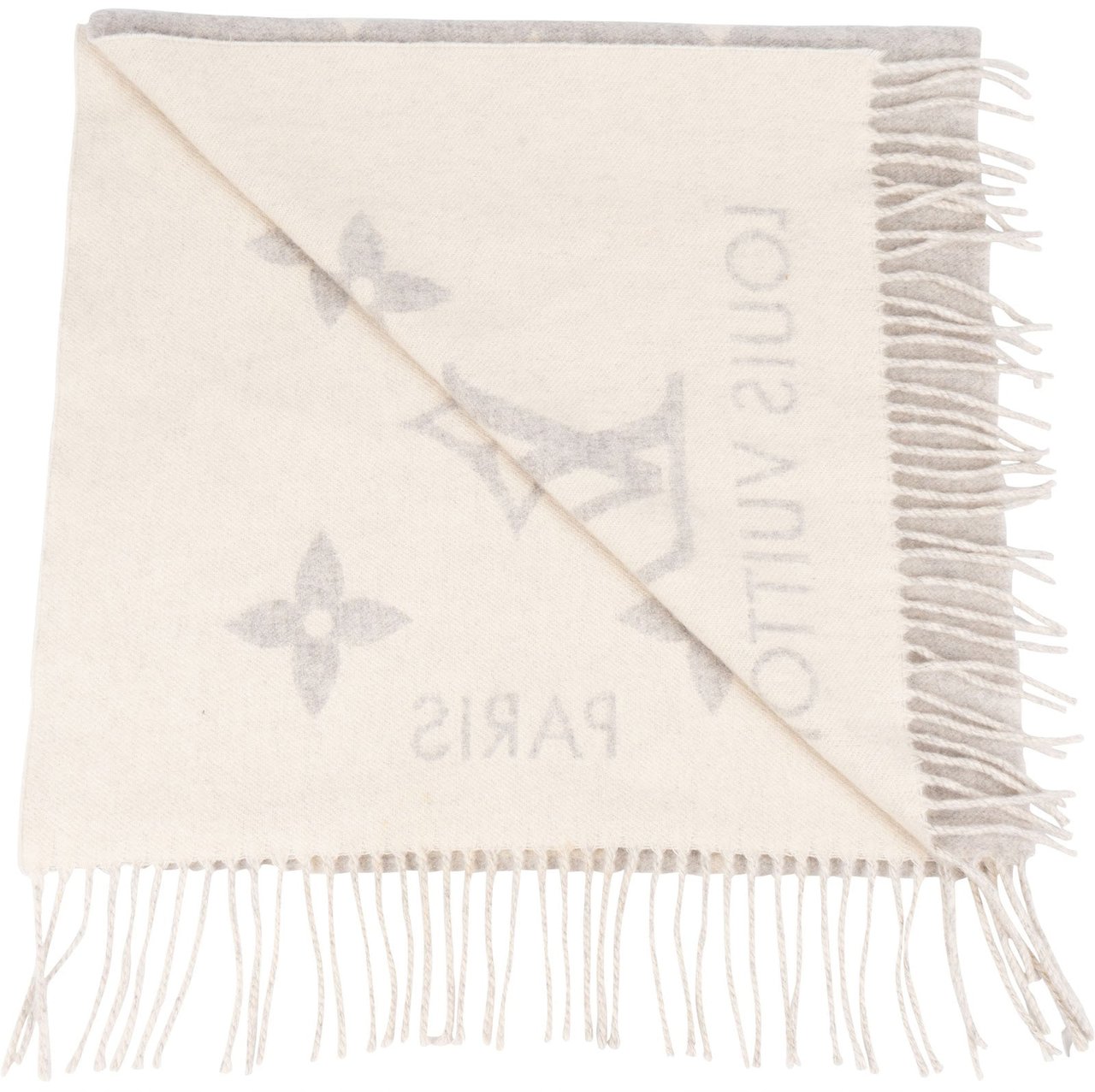 Louis Vuitton Louis Vuitton Cashmere Monogram Logomania Schal Scarf Donkergrijs