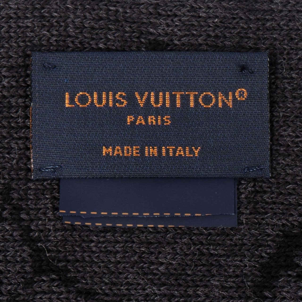 Louis Vuitton Louis Vuitton Wool Monogram Split Schal Scarf Zwart