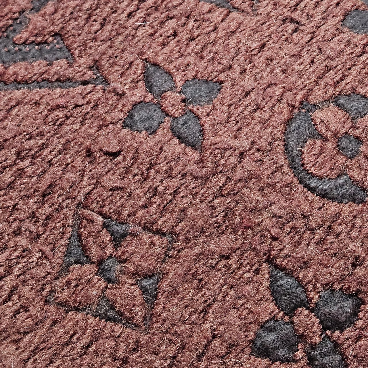 Louis Vuitton Louis Vuitton Wool Monogram Logomania Schal Scarf Bruin