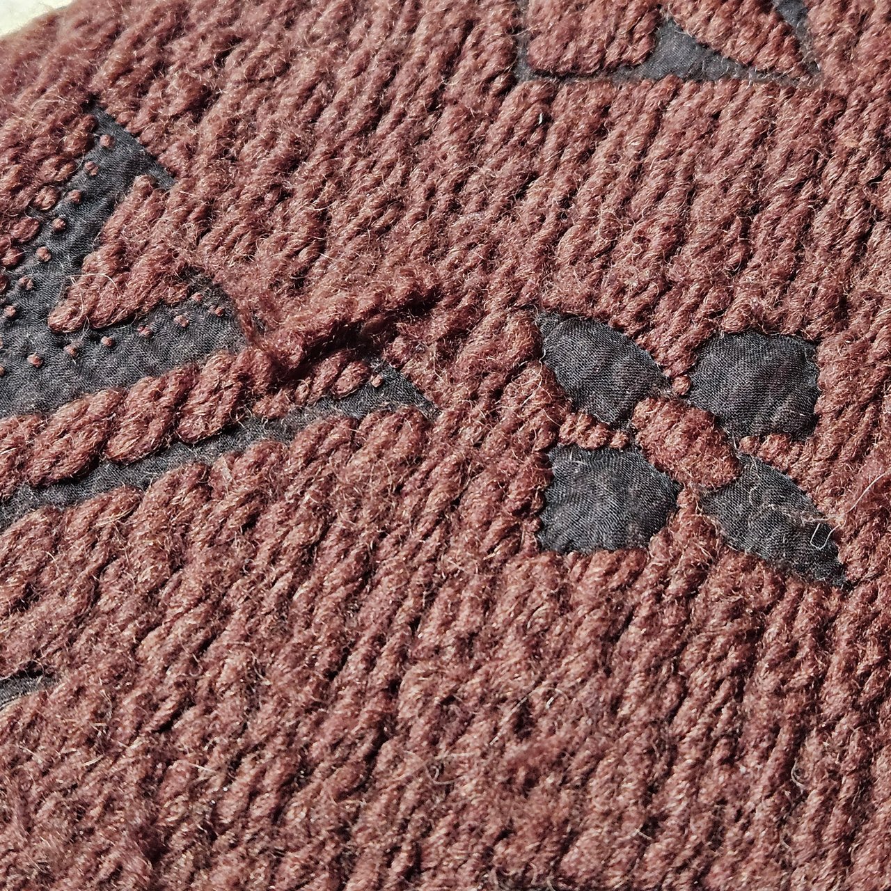 Louis Vuitton Louis Vuitton Wool Monogram Logomania Schal Scarf Bruin