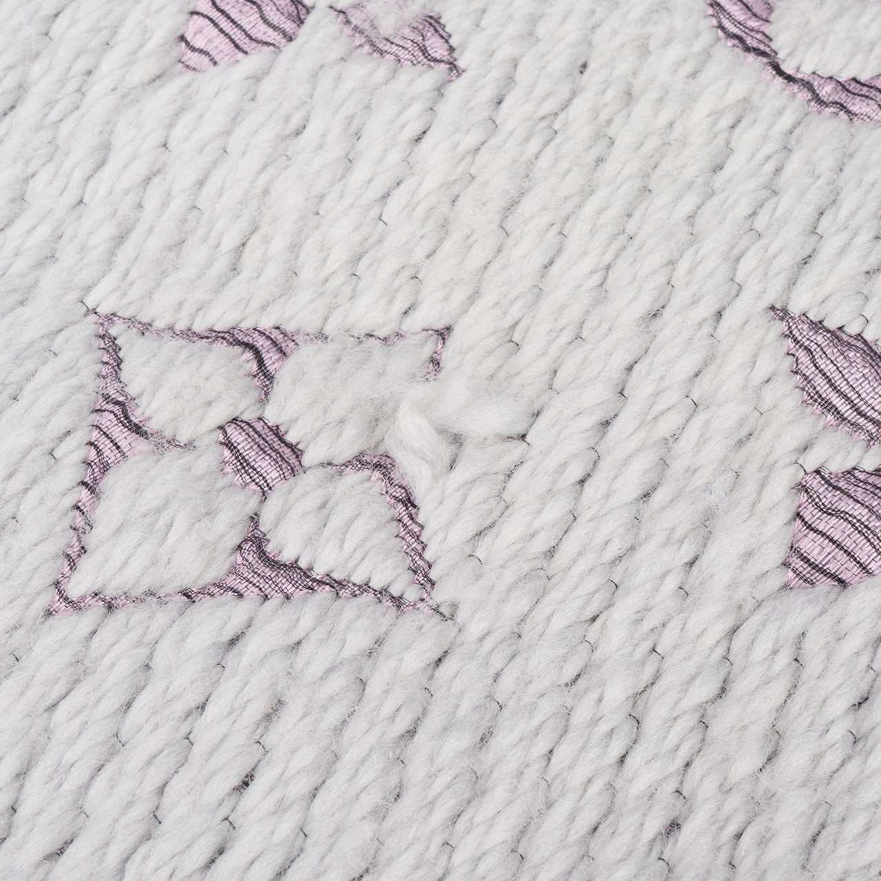 Louis Vuitton Louis Vuitton Wool Monogram Logomania Schal Scarf Donkergrijs