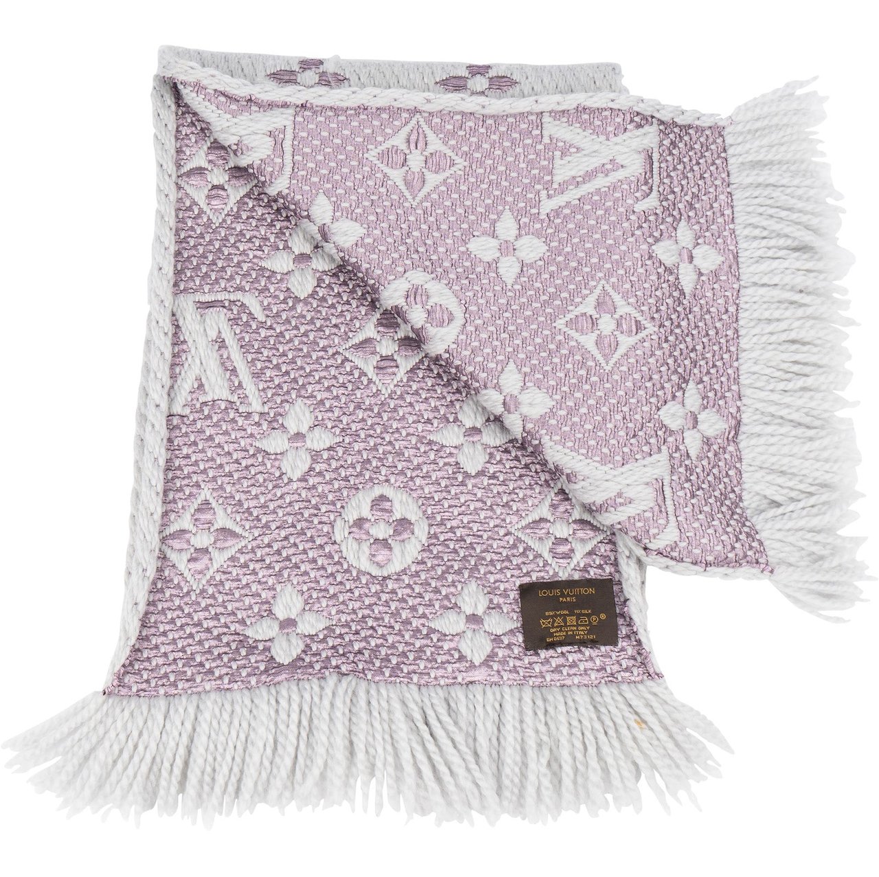 Louis Vuitton Louis Vuitton Wool Monogram Logomania Schal Scarf Donkergrijs
