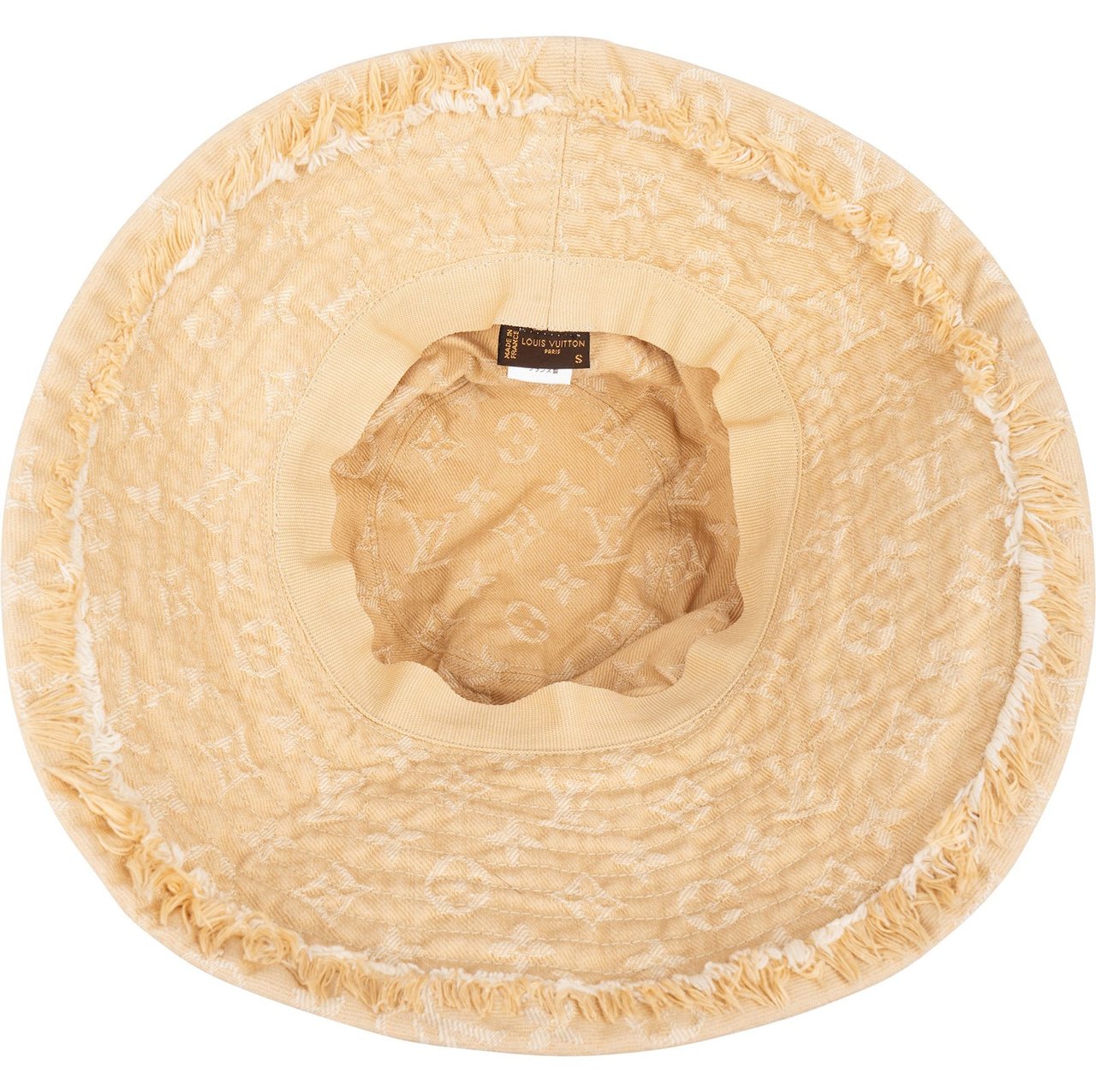 Louis Vuitton Louis Vuitton Beige Monogram Denim Bob Hat Divers