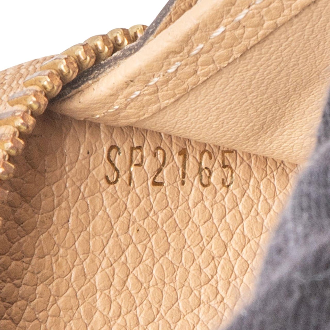 Louis Vuitton Louis Vuitton Leather Monogram Empreinte Zippy Wallet Beige