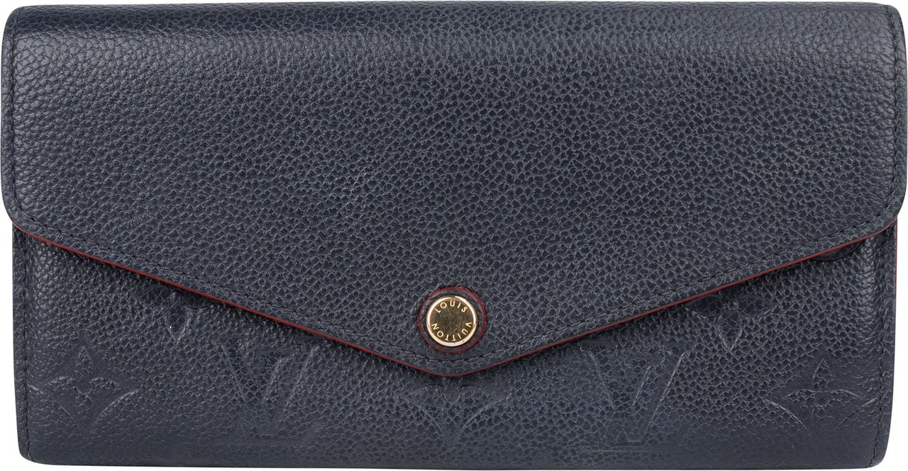 Louis Vuitton Louis Vuitton Monogram Empreinte Leather Sarah Wallet Navy