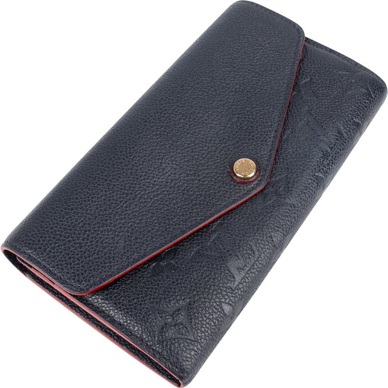 Louis Vuitton Louis Vuitton Monogram Empreinte Leather Sarah Wallet Navy