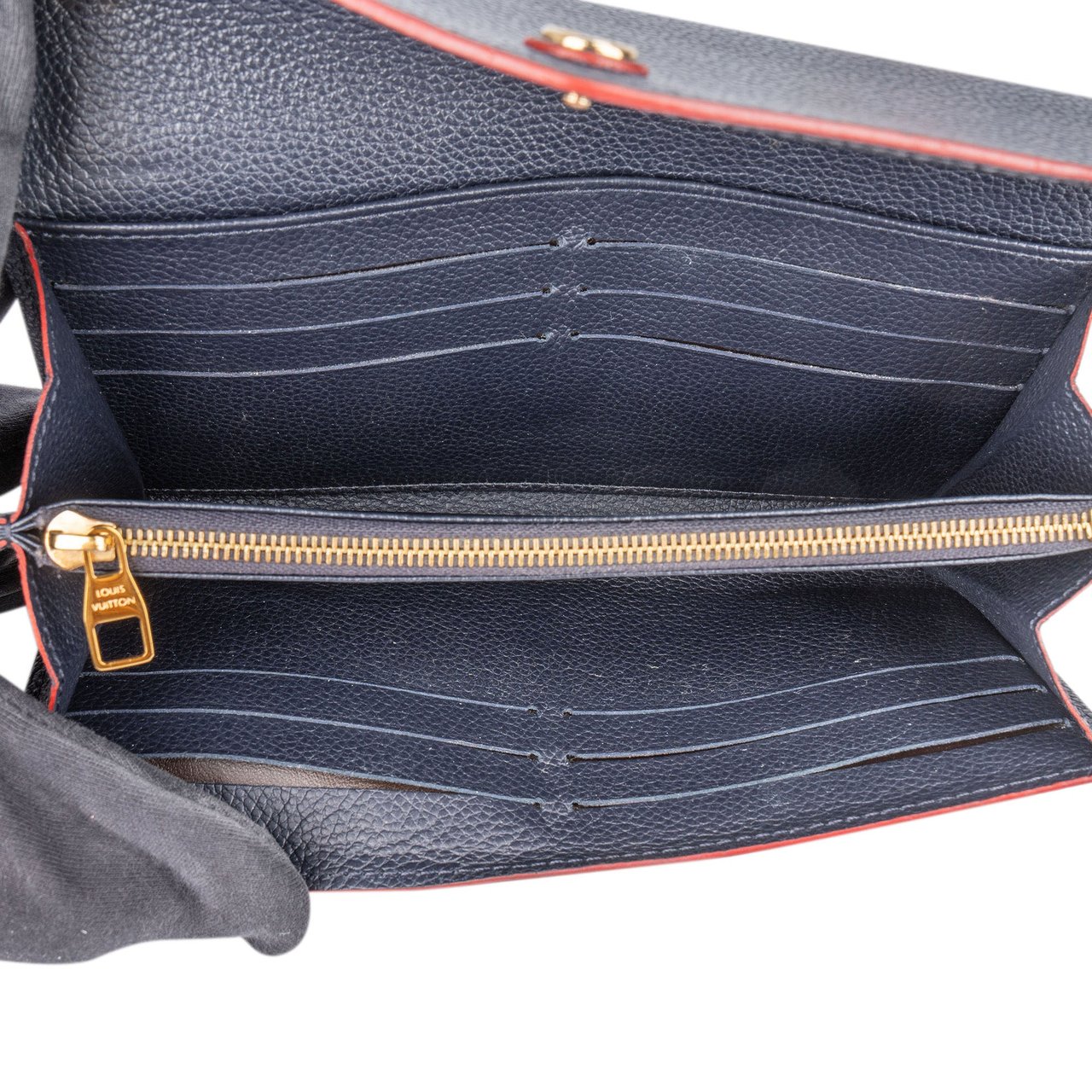 Louis Vuitton Louis Vuitton Monogram Empreinte Leather Sarah Wallet Navy