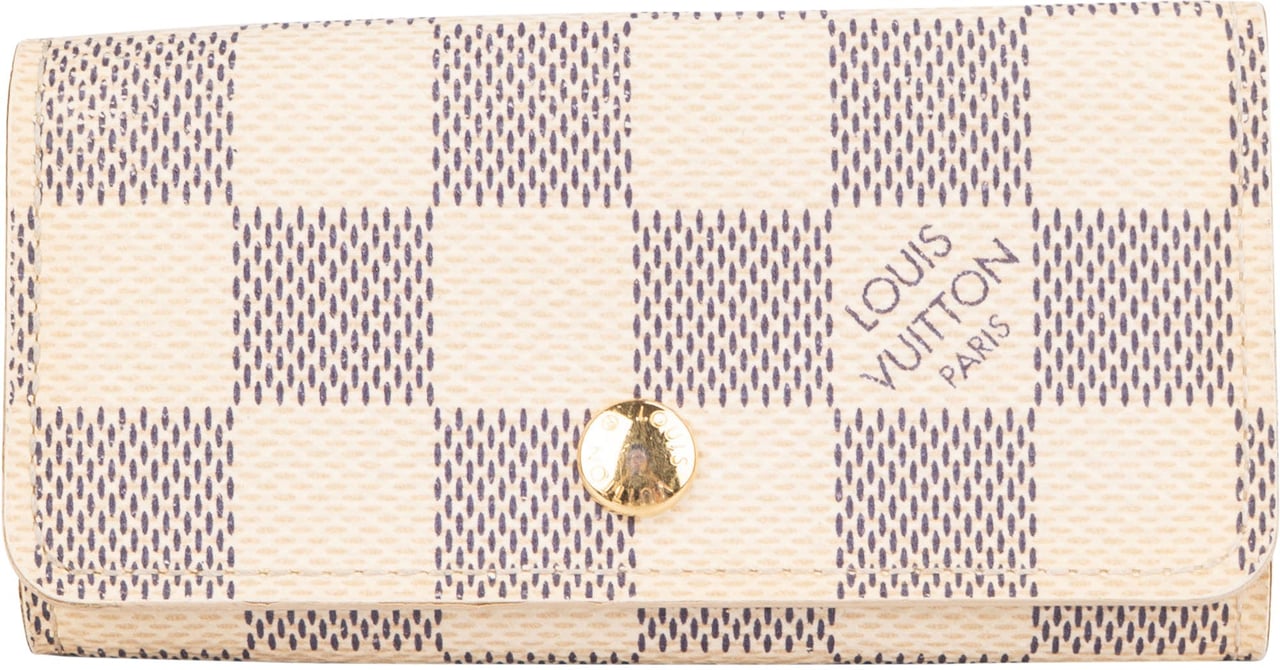 Louis Vuitton Louis Vuitton Monogram Damier Azur Key Holder Beige
