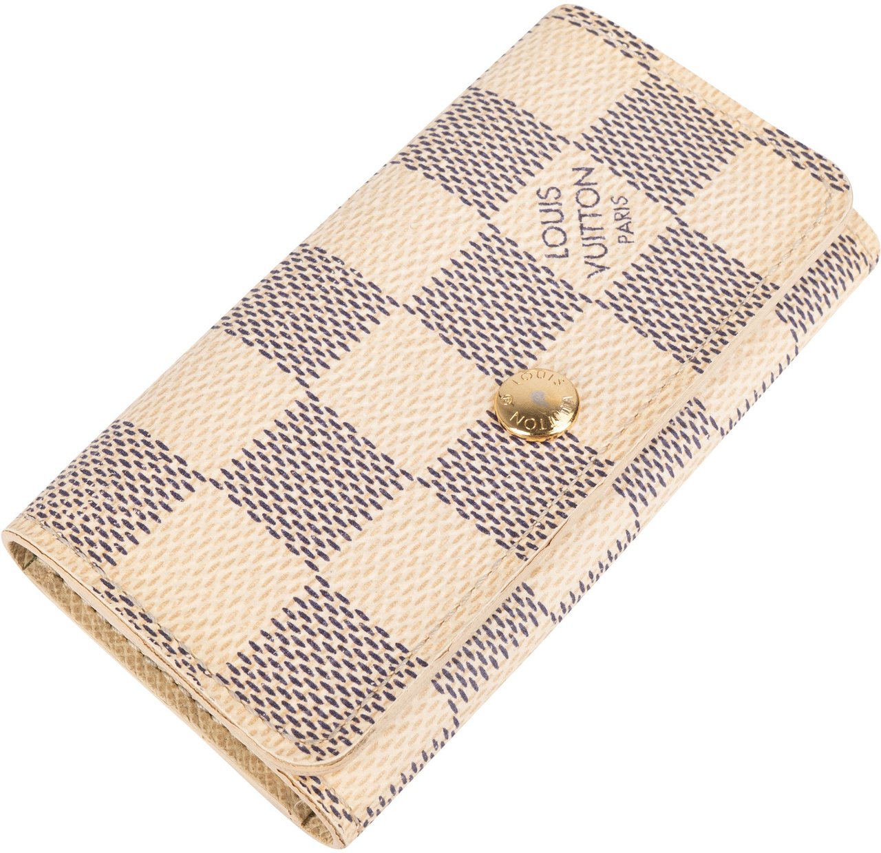 Louis Vuitton Louis Vuitton Monogram Damier Azur Key Holder Beige