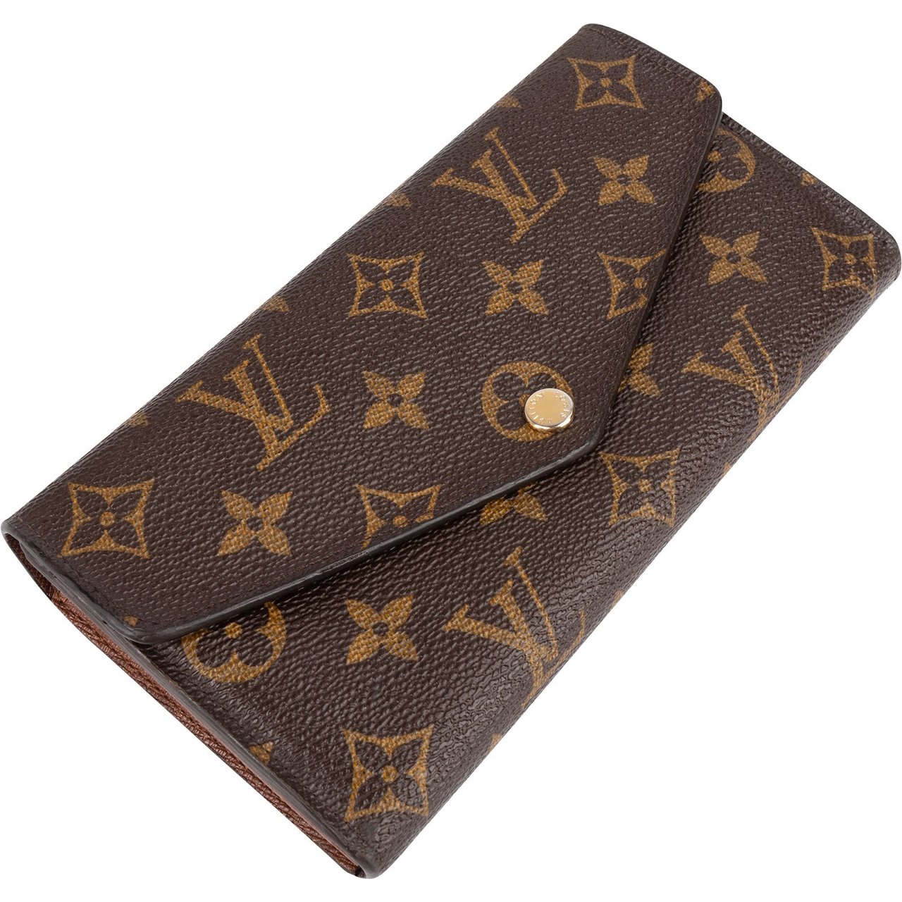 Louis Vuitton Louis Vuitton Monogram Canvas Sarah Wallet Bruin