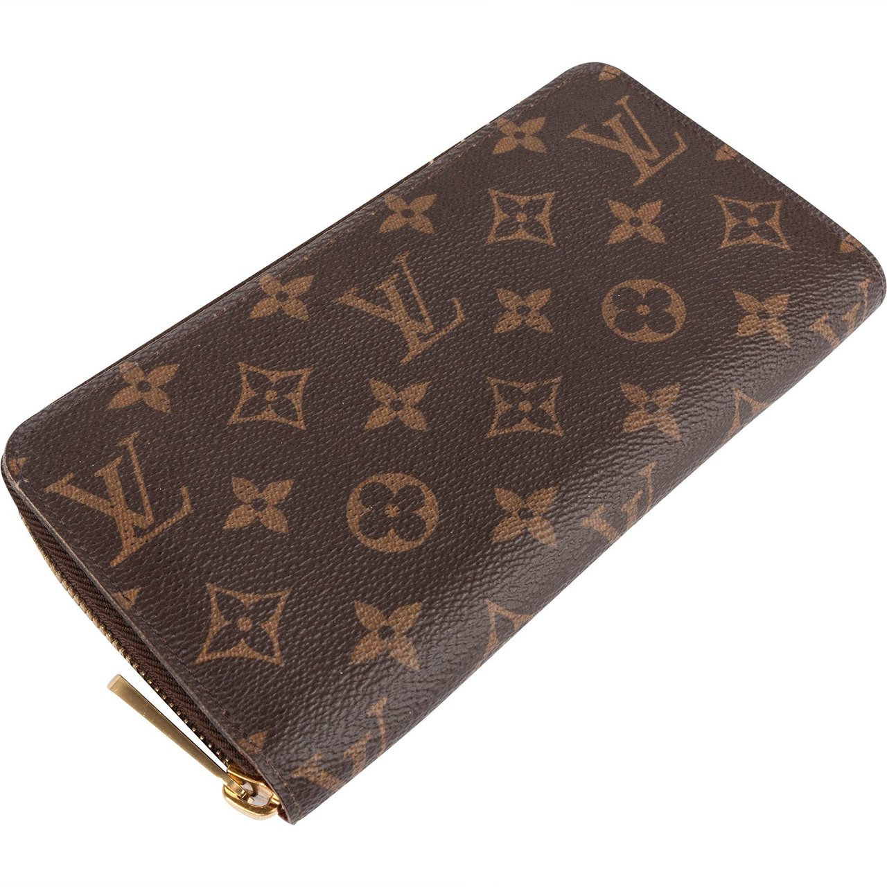 Louis Vuitton Louis Vuitton Monogram Canvas Zippy Wallet Bruin