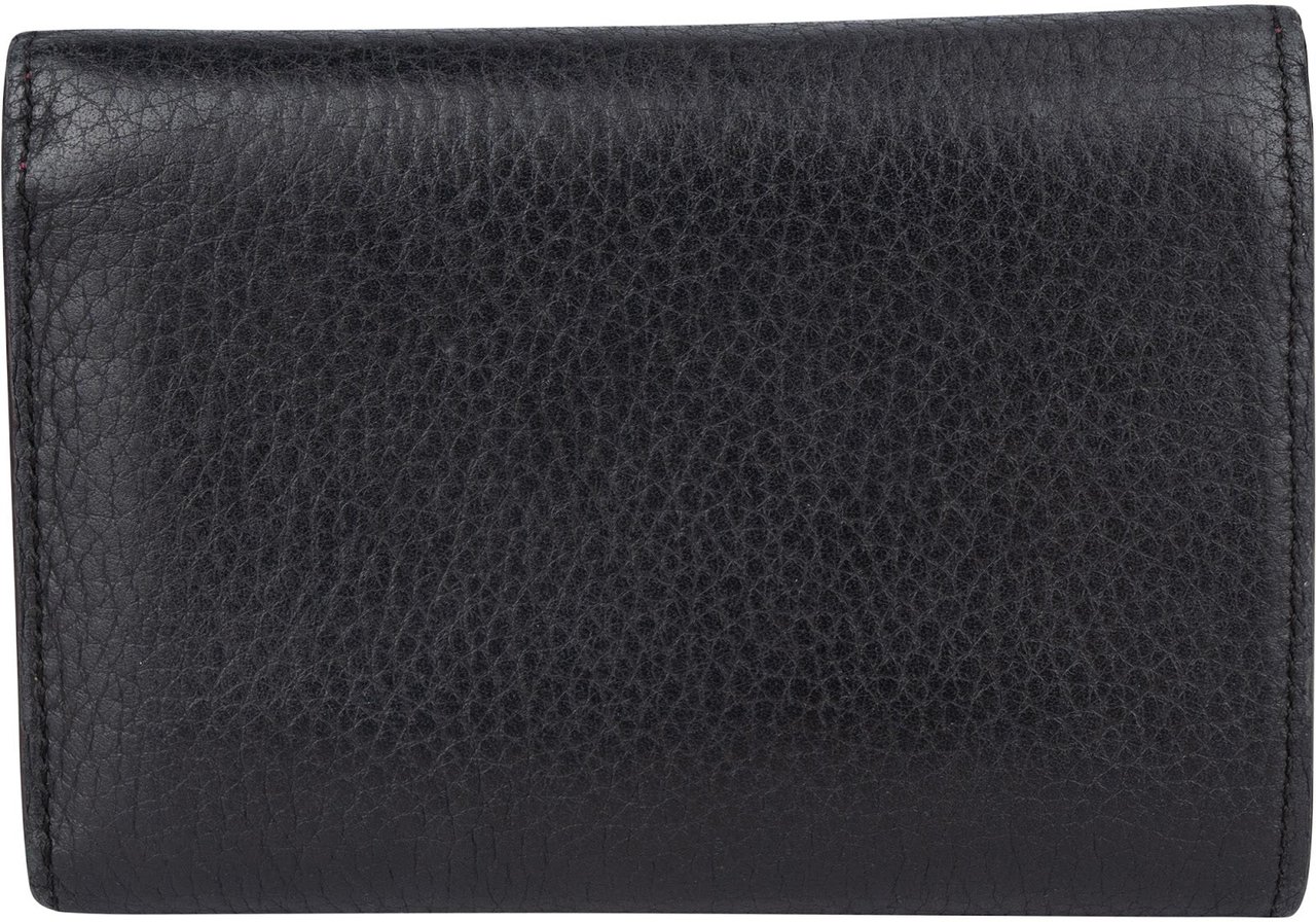 Louis Vuitton Louis Vuitton Taurillon Leather Capucines Compact Wallet Zwart