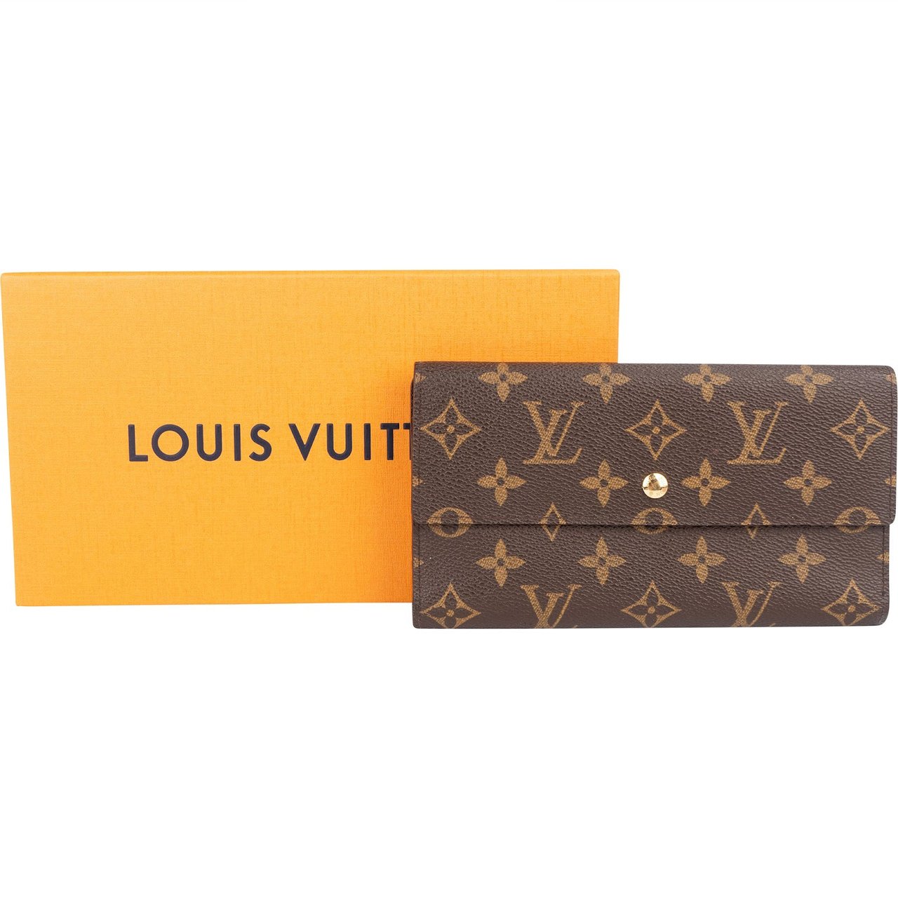 Louis Vuitton Louis Vuitton Monogram Canvas Sarah Wallet Bruin