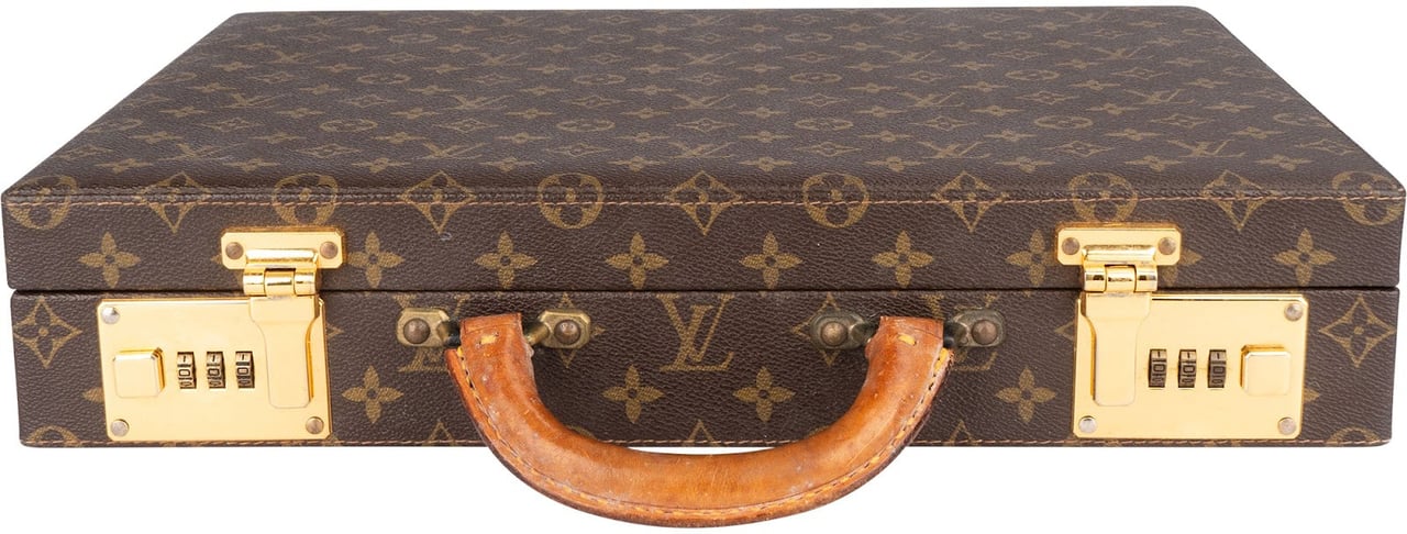 Louis Vuitton Louis Vuitton Monogram Canvas President Briefcase Aktenkoffer Bruin