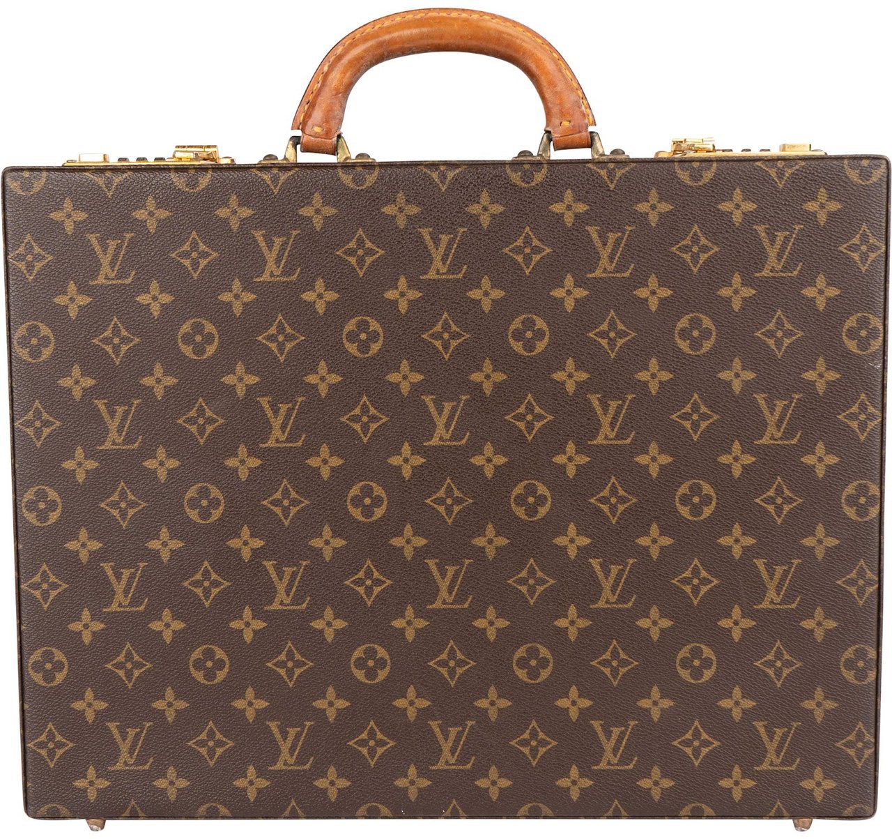Louis Vuitton Louis Vuitton Monogram Canvas President Briefcase Aktenkoffer Bruin