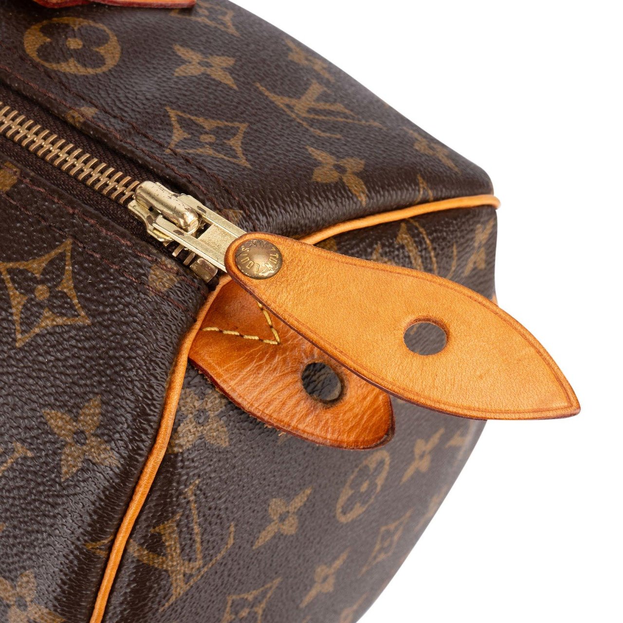 Louis Vuitton Louis Vuitton Monogram Canvas Speedy 30 Handbag Bruin