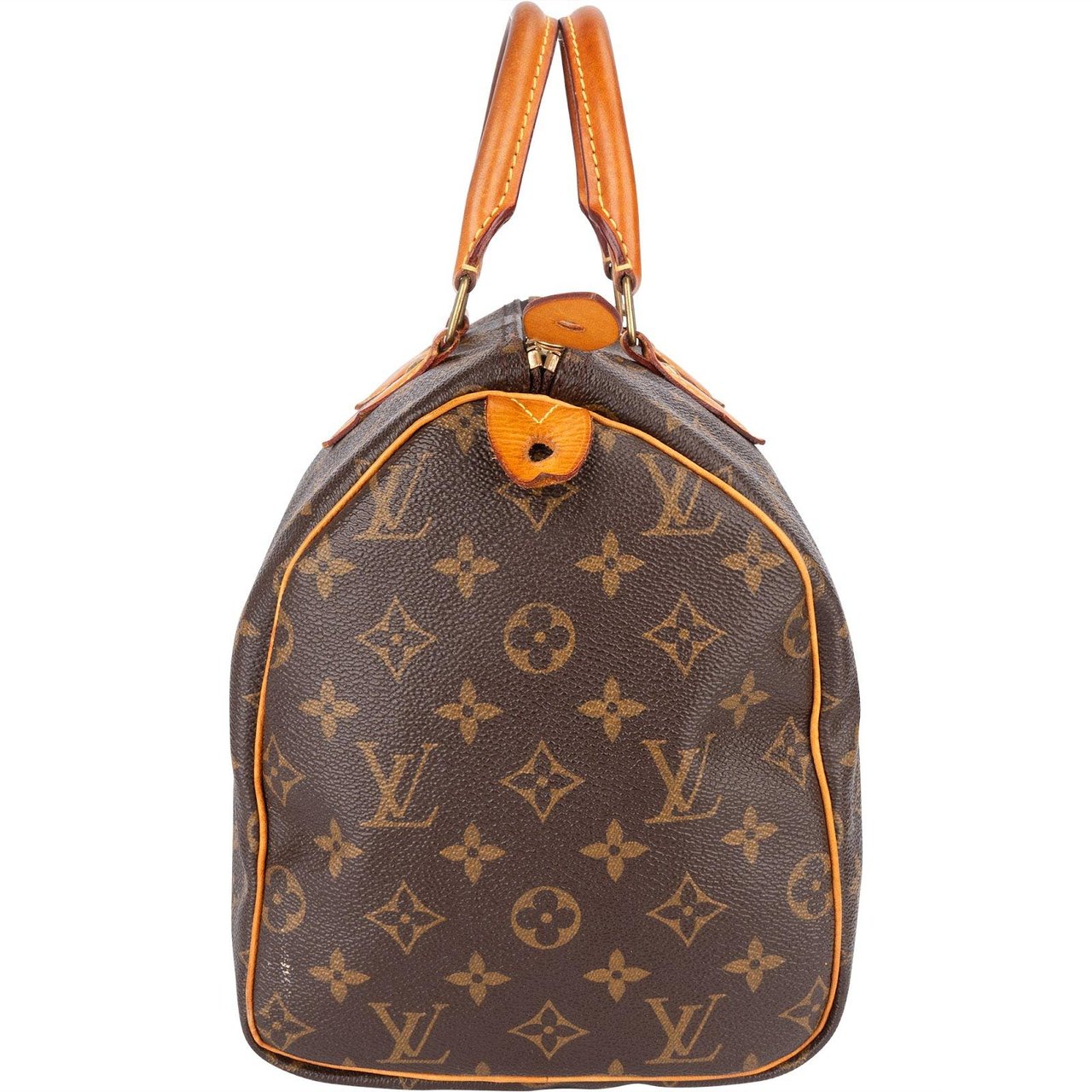 Louis Vuitton Louis Vuitton Monogram Canvas Speedy 30 Handbag Bruin