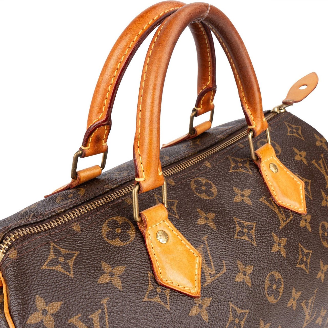 Louis Vuitton Louis Vuitton Monogram Canvas Speedy 30 Handbag Bruin