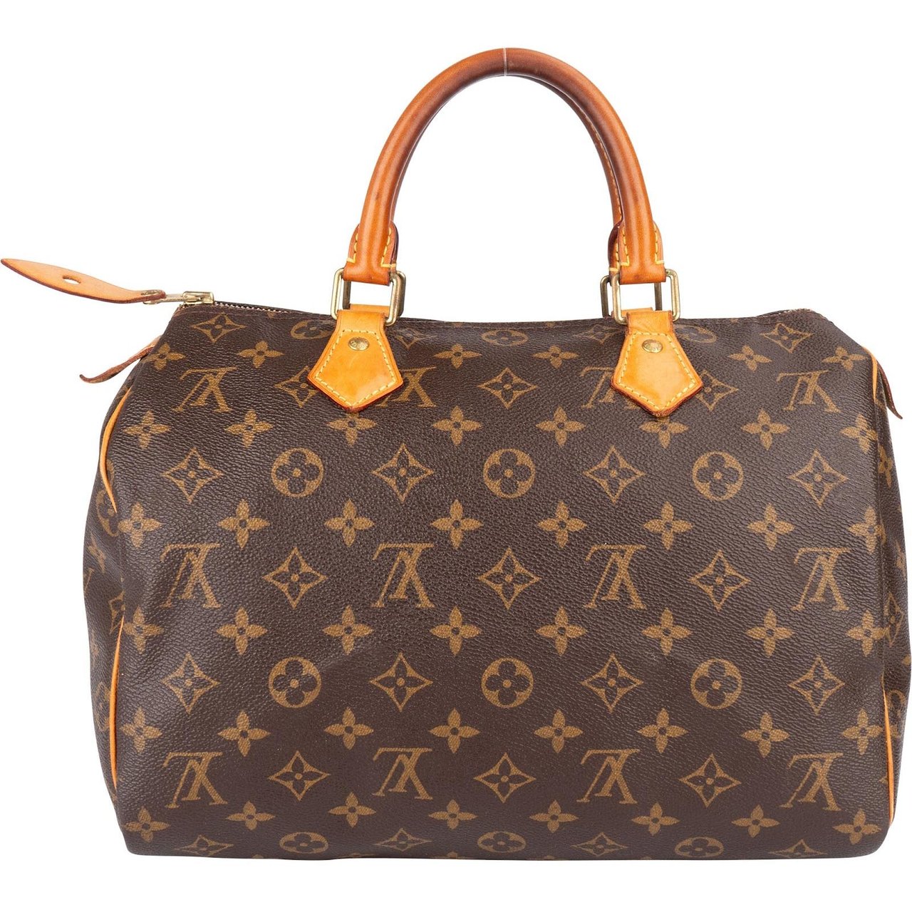 Louis Vuitton Louis Vuitton Monogram Canvas Speedy 30 Handbag Bruin
