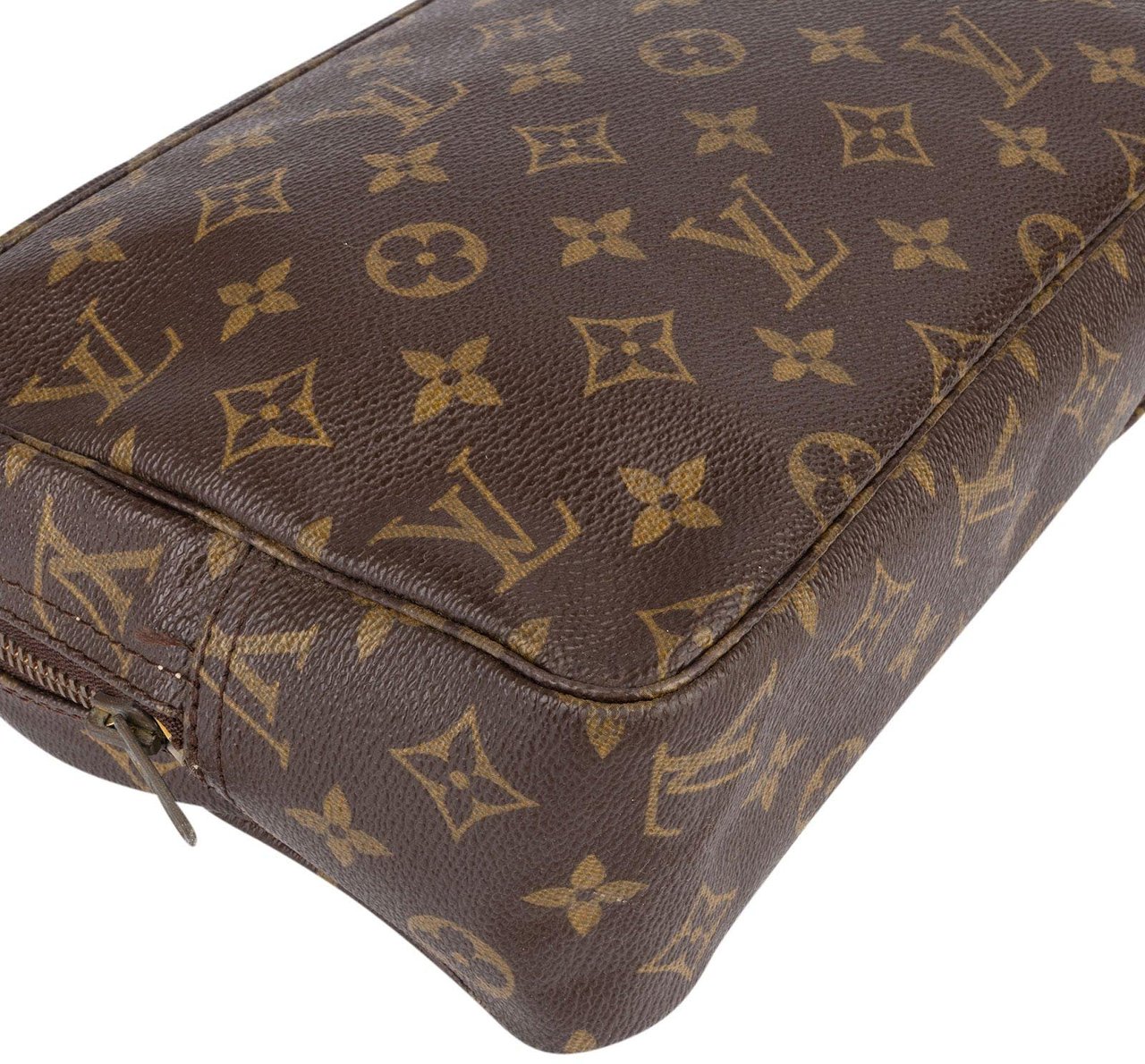 Louis Vuitton Louis Vuitton Canvas Monogram Trousse Toilette 28 Clutch Bruin