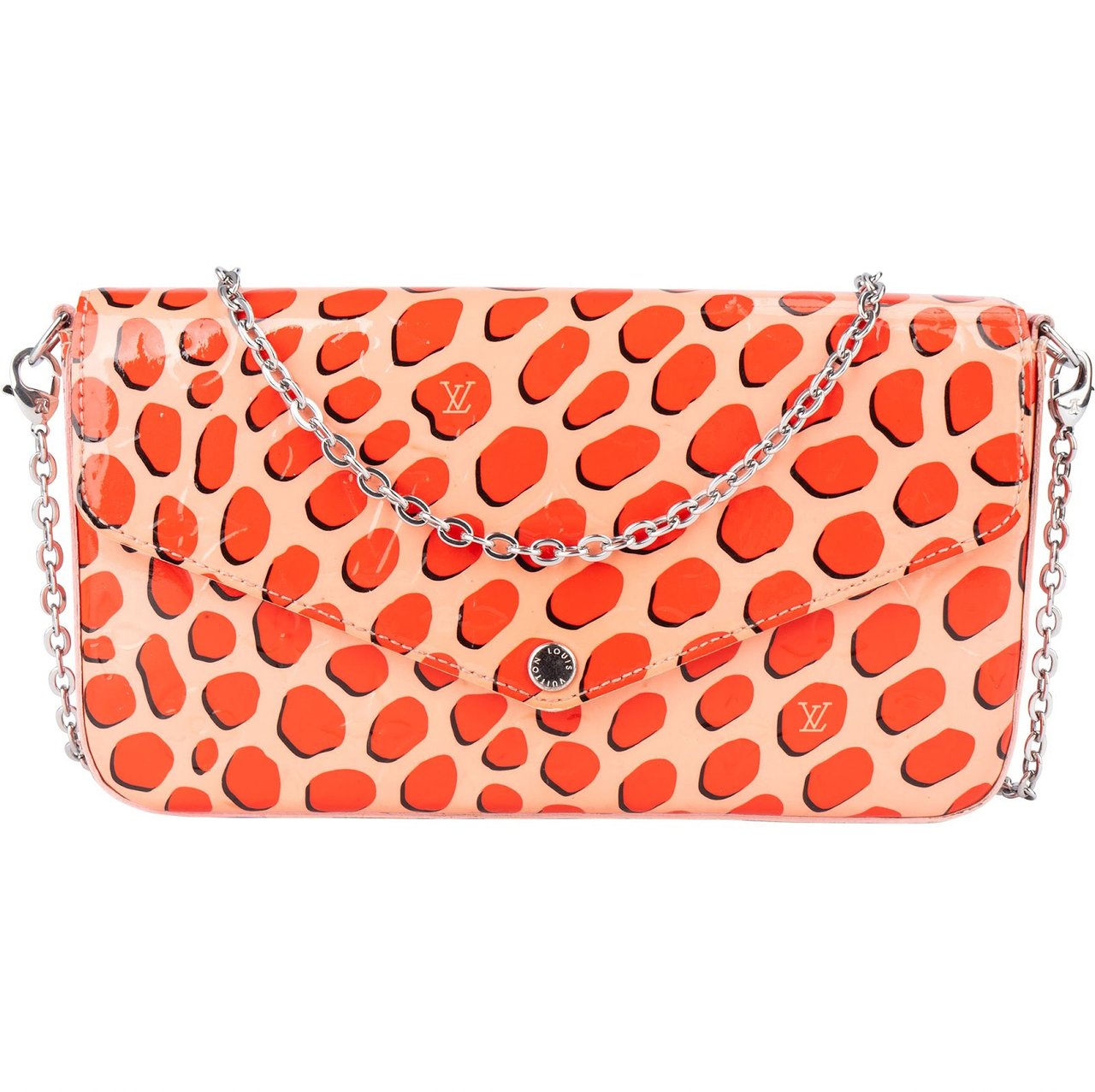 Louis Vuitton Limited Monogram Vernis Jungle Dots Felicie Crossbody Bag Roze