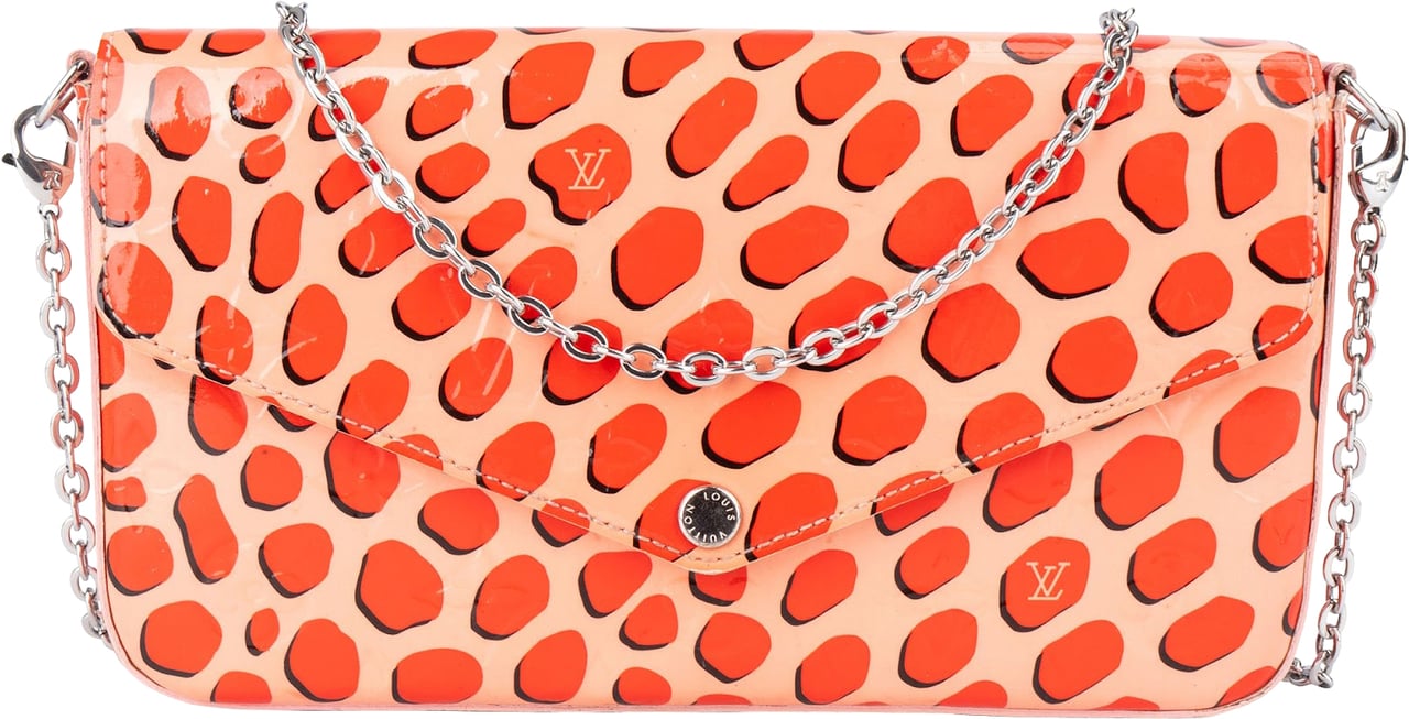 Louis Vuitton Louis Vuitton Limited Monogram Vernis Jungle Dots Felicie Crossbody Bag Rood