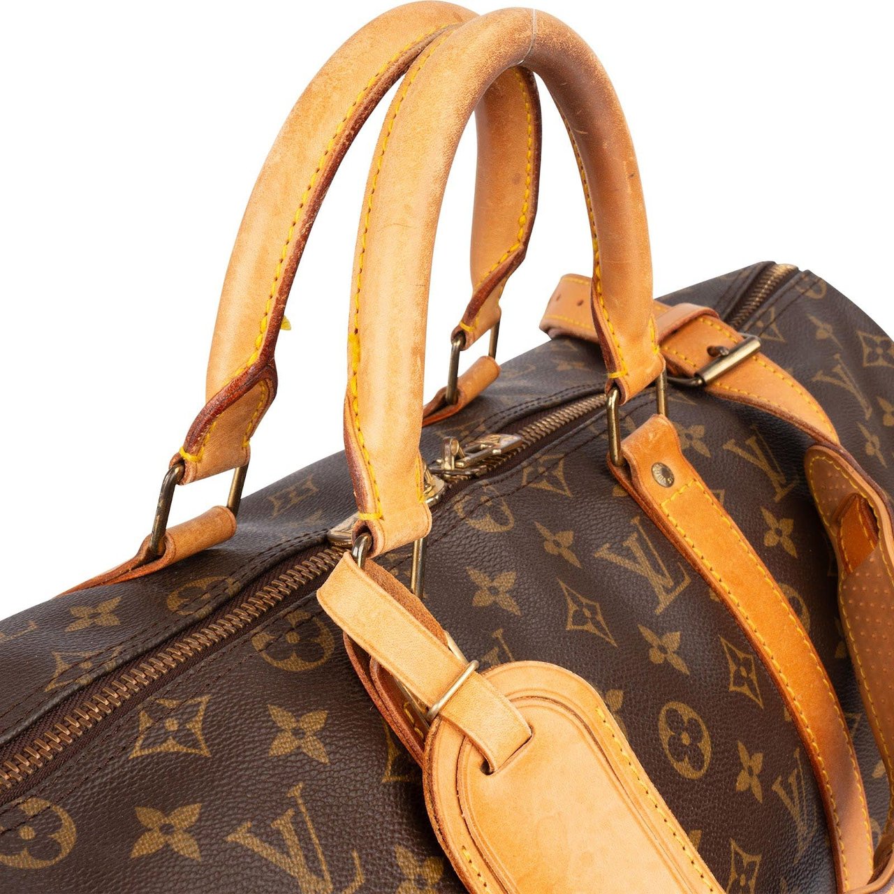 Louis Vuitton Louis Vuitton Monogram Canvas Keepall 50 Bandoulière Travel Bag Bruin