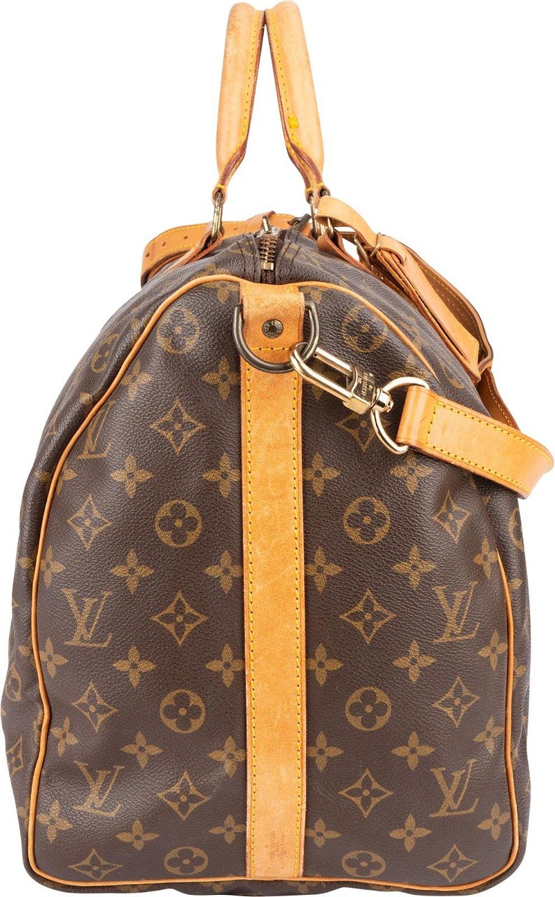 Louis Vuitton Louis Vuitton Monogram Canvas Keepall 50 Bandoulière Travel Bag Bruin