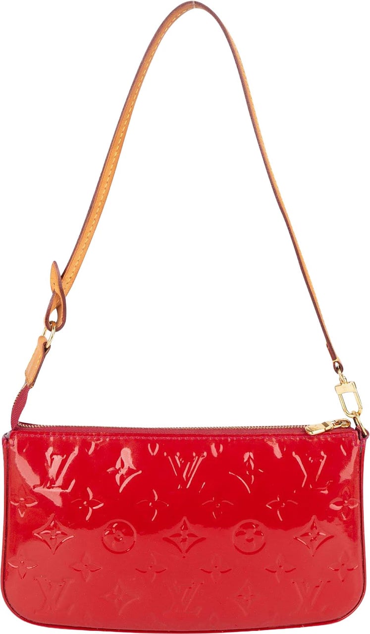 Louis Vuitton Louis Vuitton Monogram Vernis Pochette Accessoires NM Shoulder Bag Rood