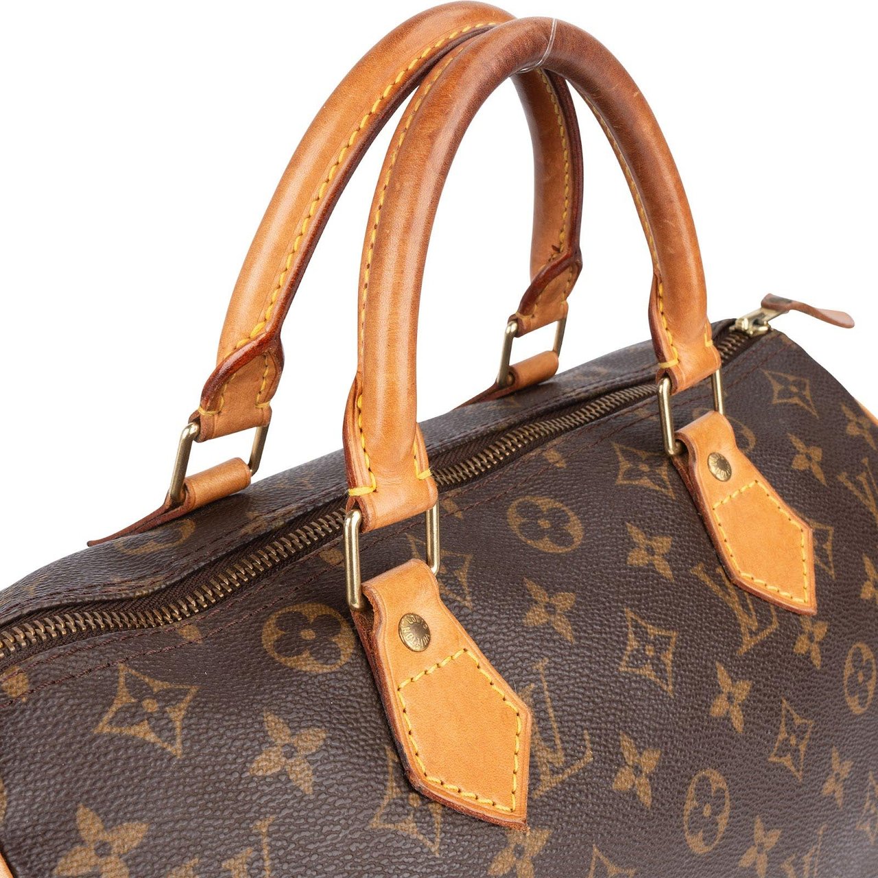 Louis Vuitton Louis Vuitton Monogram Canvas Speedy 30 Handbag Bruin