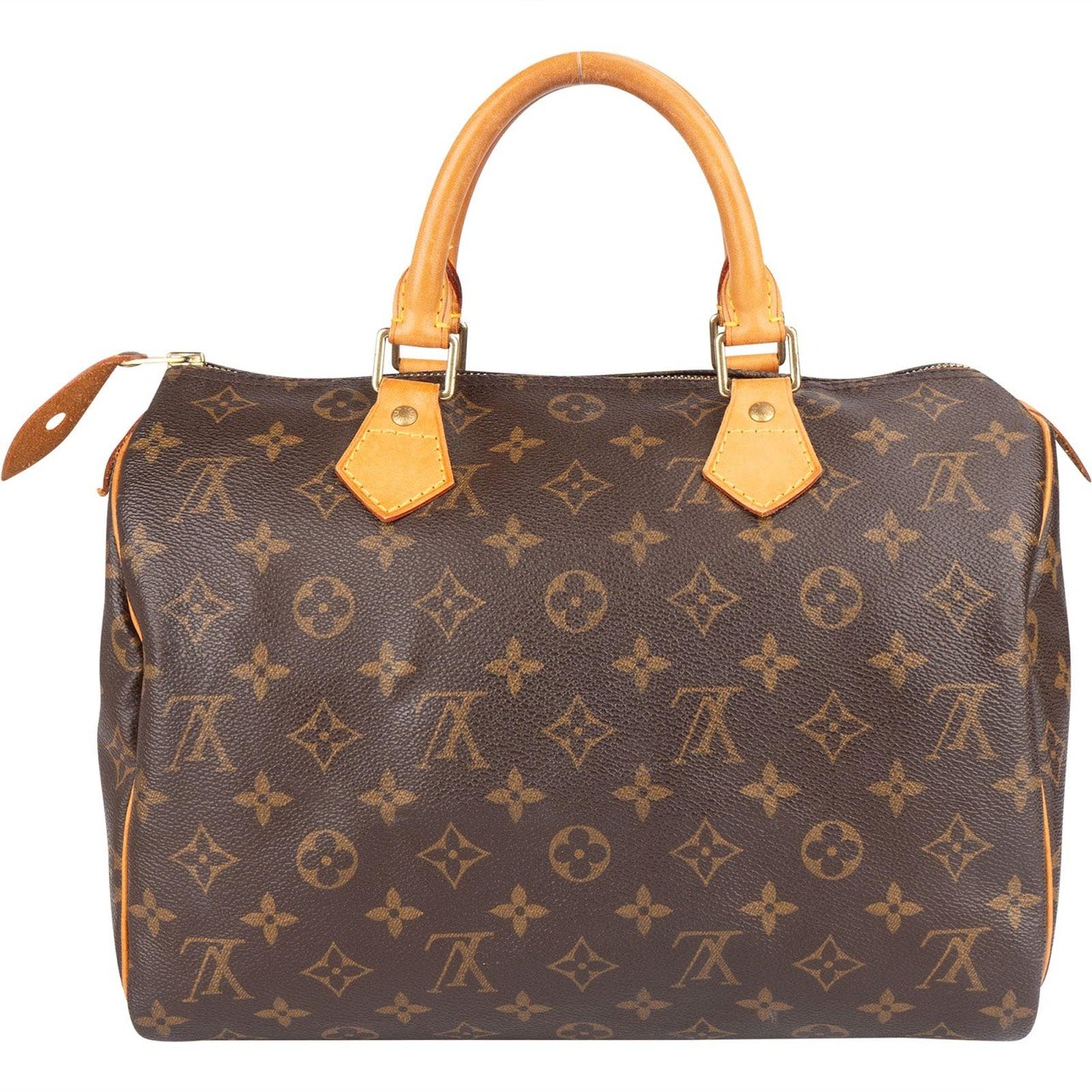 Louis Vuitton Louis Vuitton Monogram Canvas Speedy 30 Handbag Bruin
