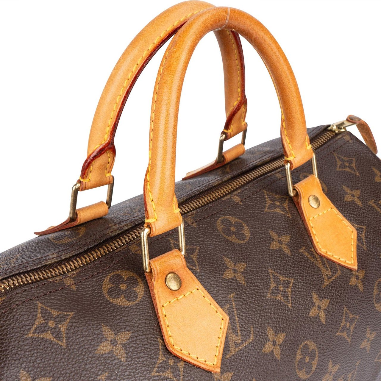 Louis Vuitton Louis Vuitton Monogram Canvas Speedy 30 Handbag Bruin