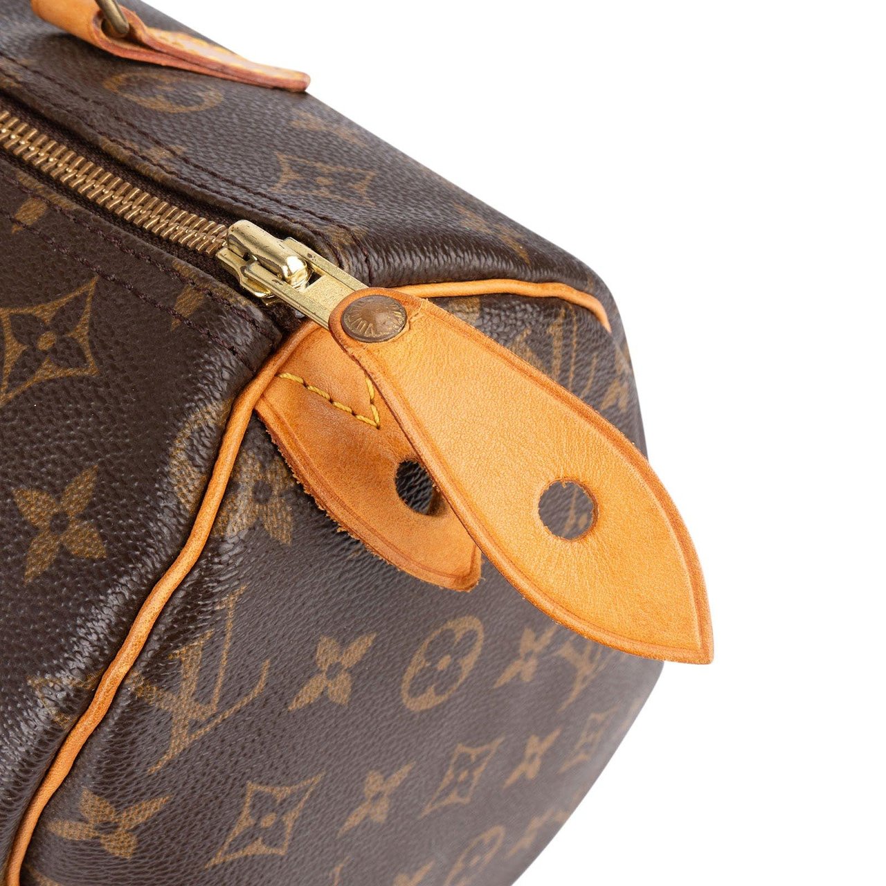 Louis Vuitton Louis Vuitton Monogram Canvas Speedy 30 Handbag Bruin