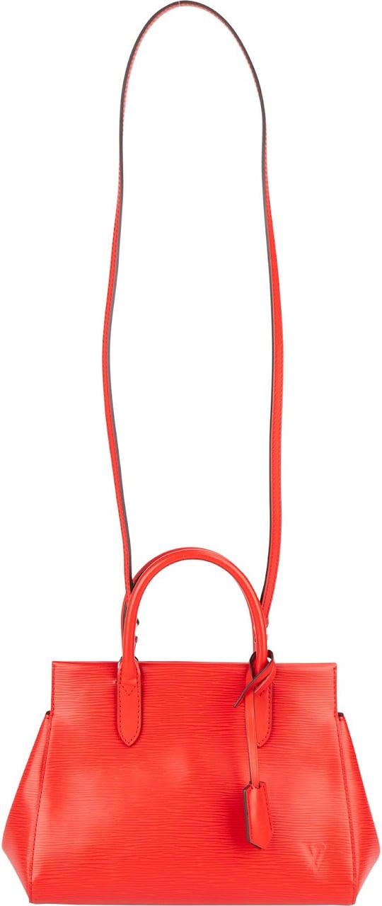 Louis Vuitton Louis Vuitton Red Epi Leather Marly MM Handbag Rood