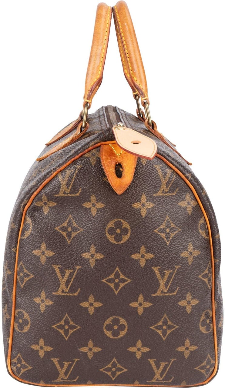 Louis Vuitton Louis Vuitton Monogram Canvas Speedy 30 Handbag Bruin