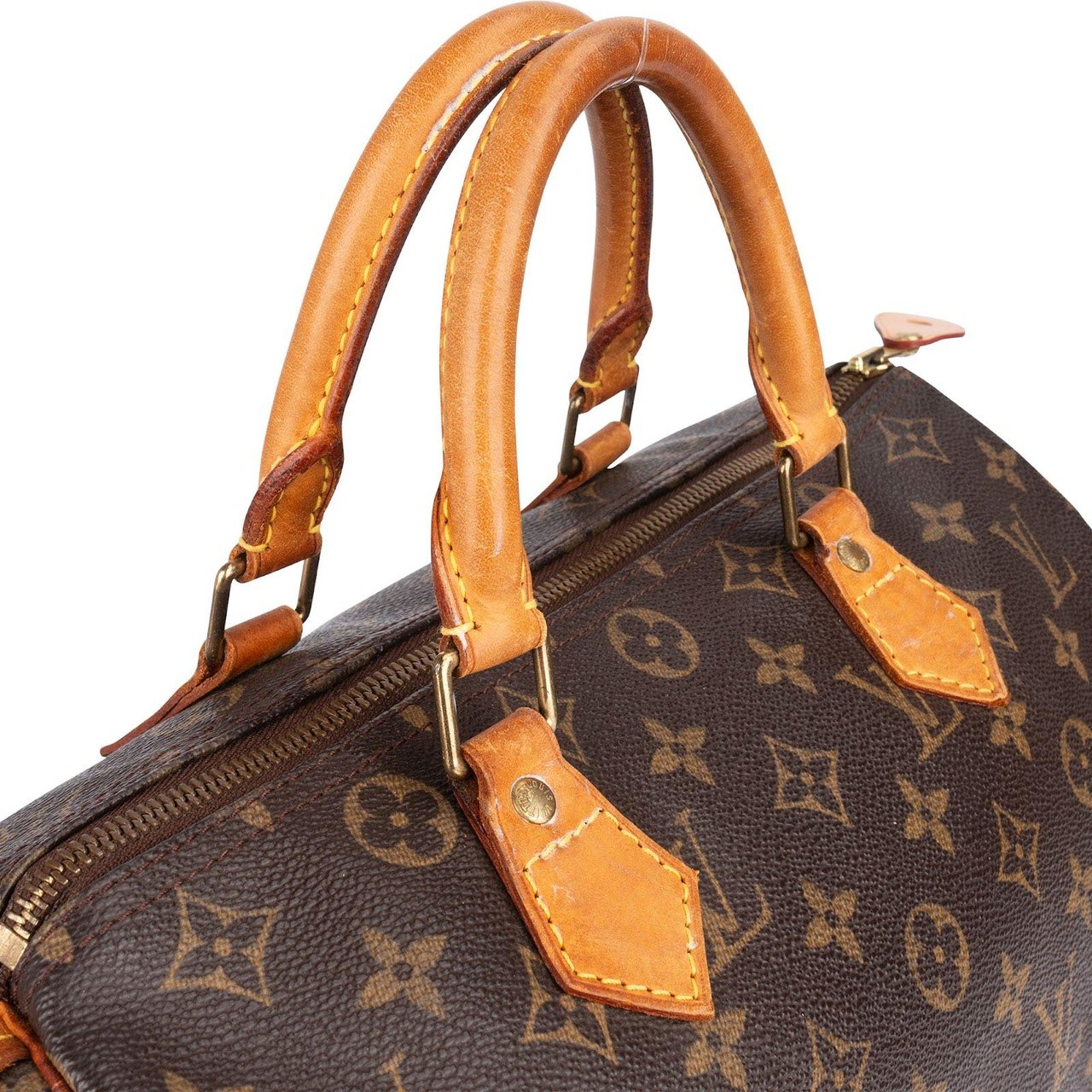Louis Vuitton Louis Vuitton Monogram Canvas Speedy 30 Handbag Bruin