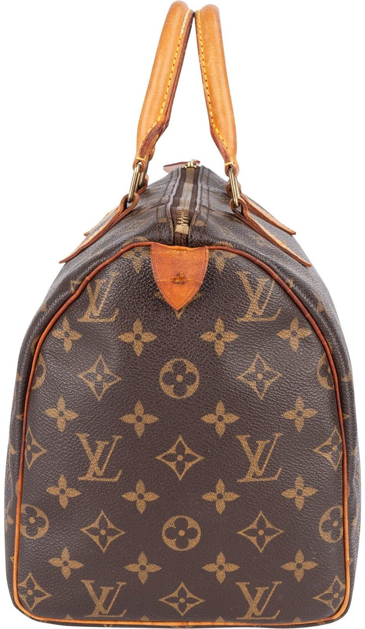 Louis Vuitton Louis Vuitton Monogram Canvas Speedy 30 Handbag Bruin