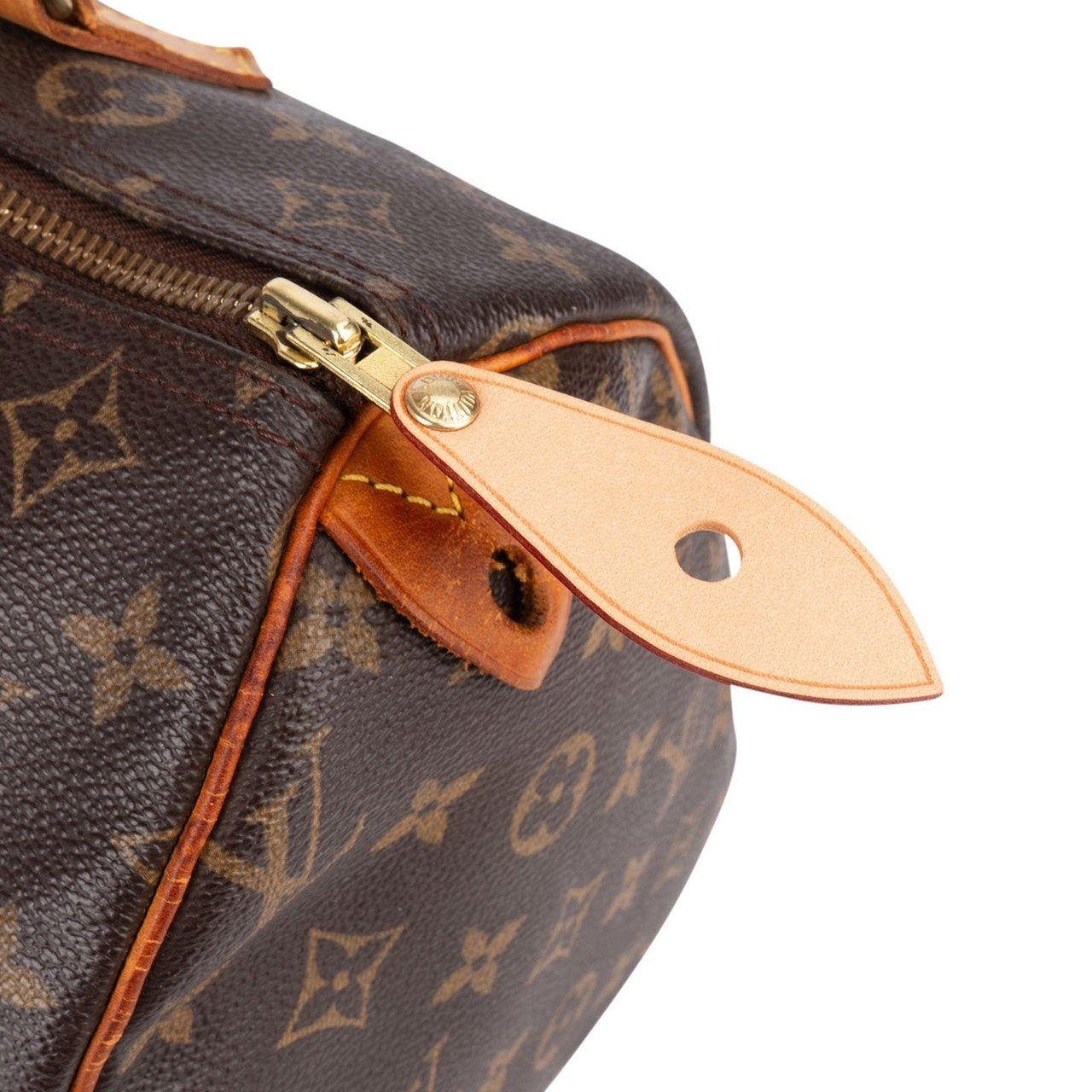 Louis Vuitton Louis Vuitton Monogram Canvas Speedy 30 Handbag Bruin