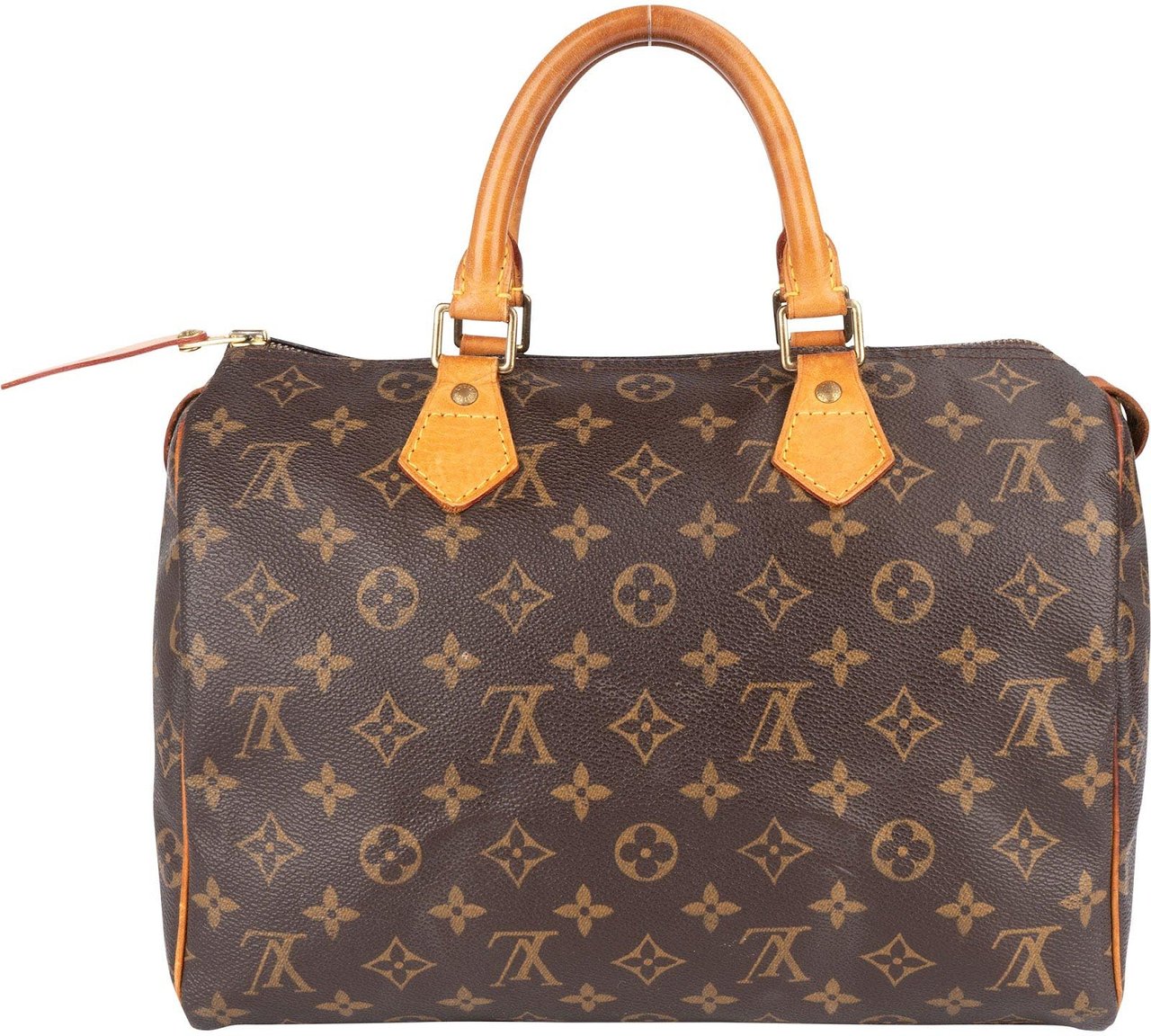 Louis Vuitton Louis Vuitton Monogram Canvas Speedy 30 Handbag Bruin