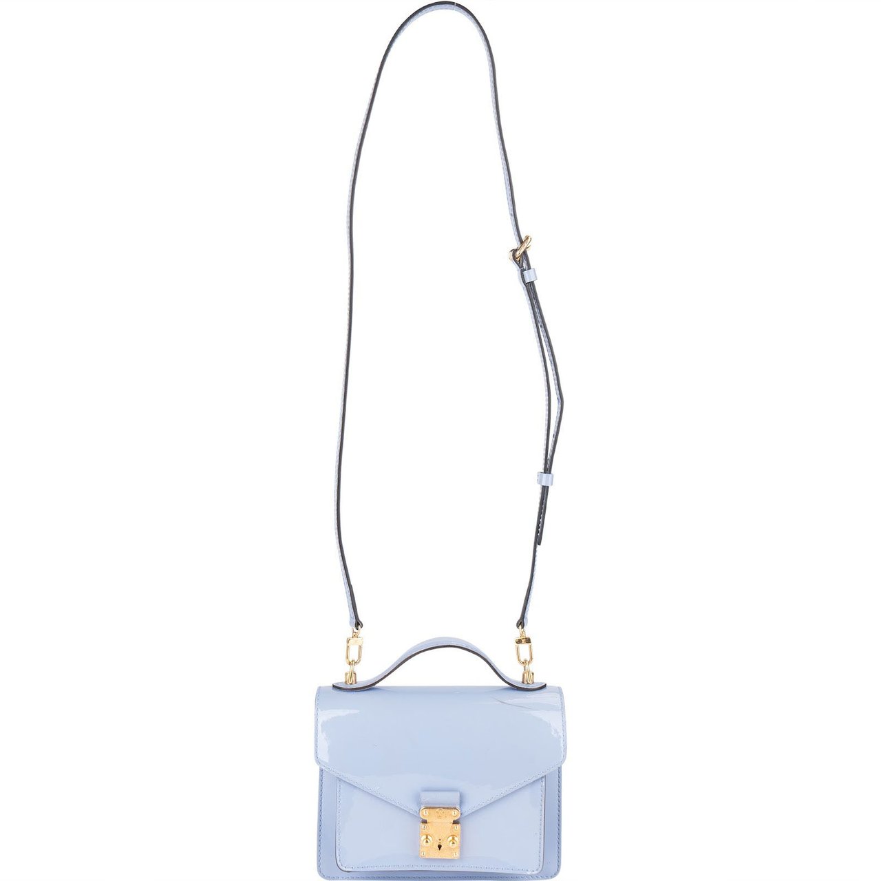 Louis Vuitton Louis Vuitton Monogram Vernis Monceau BB Handbag Lichtblauw